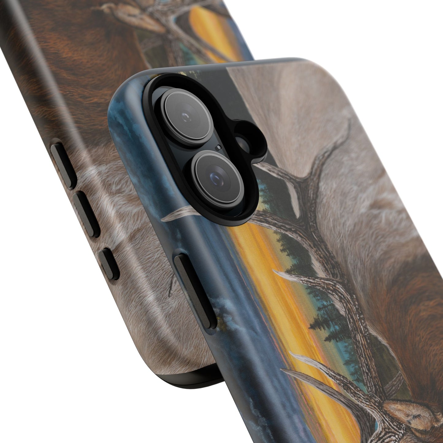 Sunset Serenade, Elk Phone Case