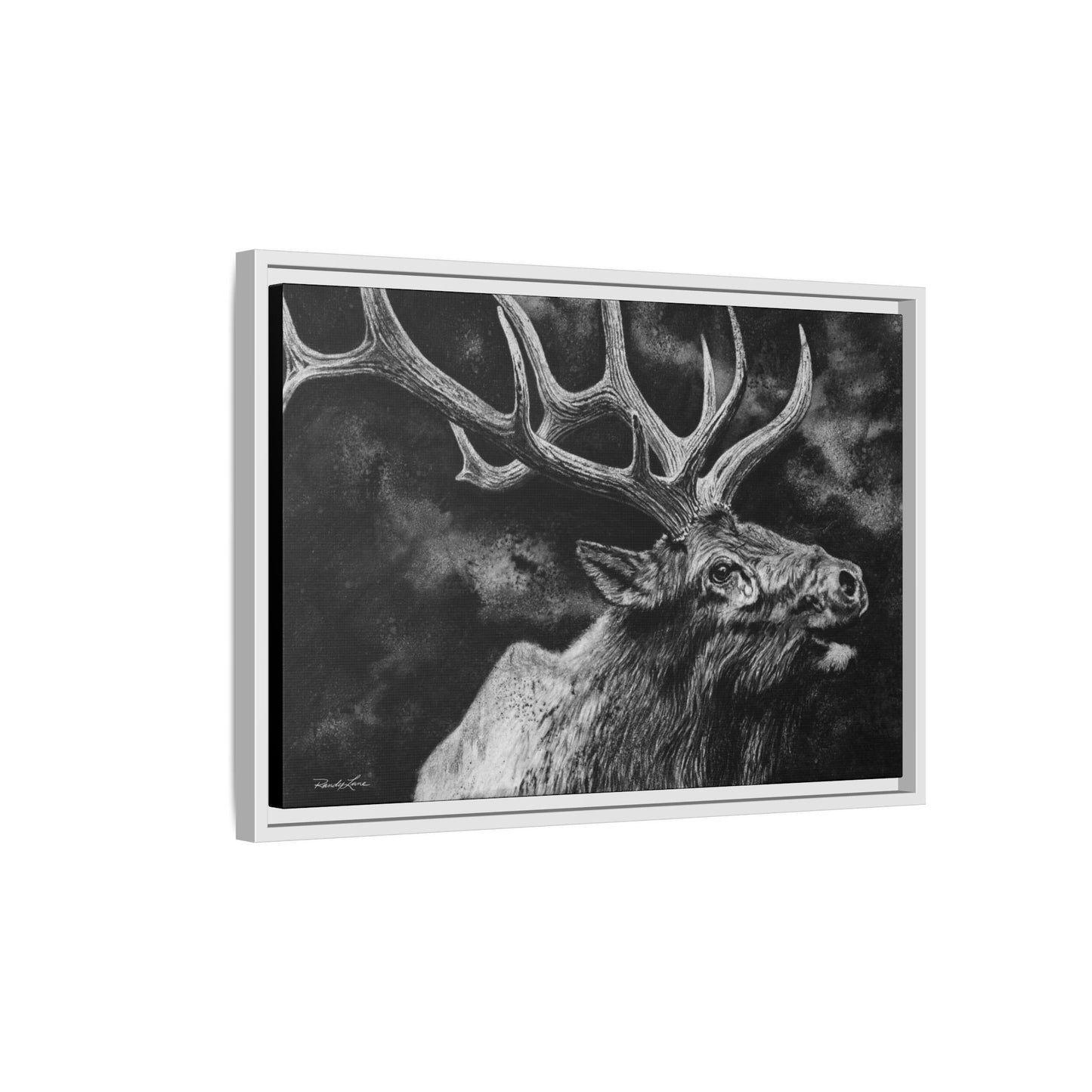 Gladiator, Framed Elk Wall Art,  Matte Canvas