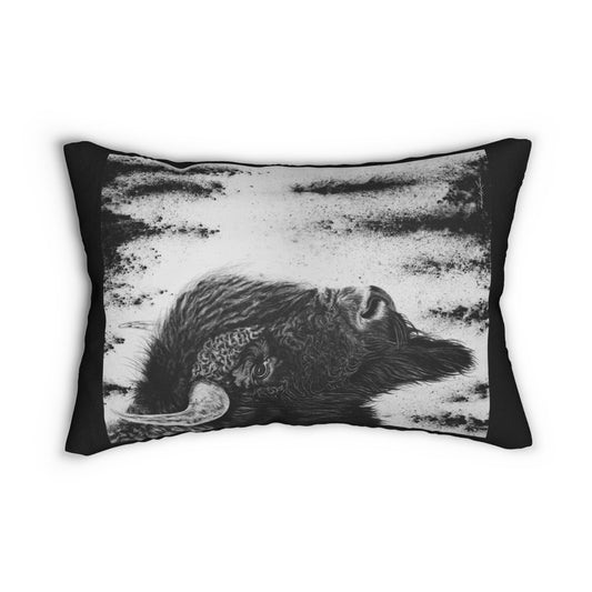 Pride, Bison Print Lumbar Pillow
