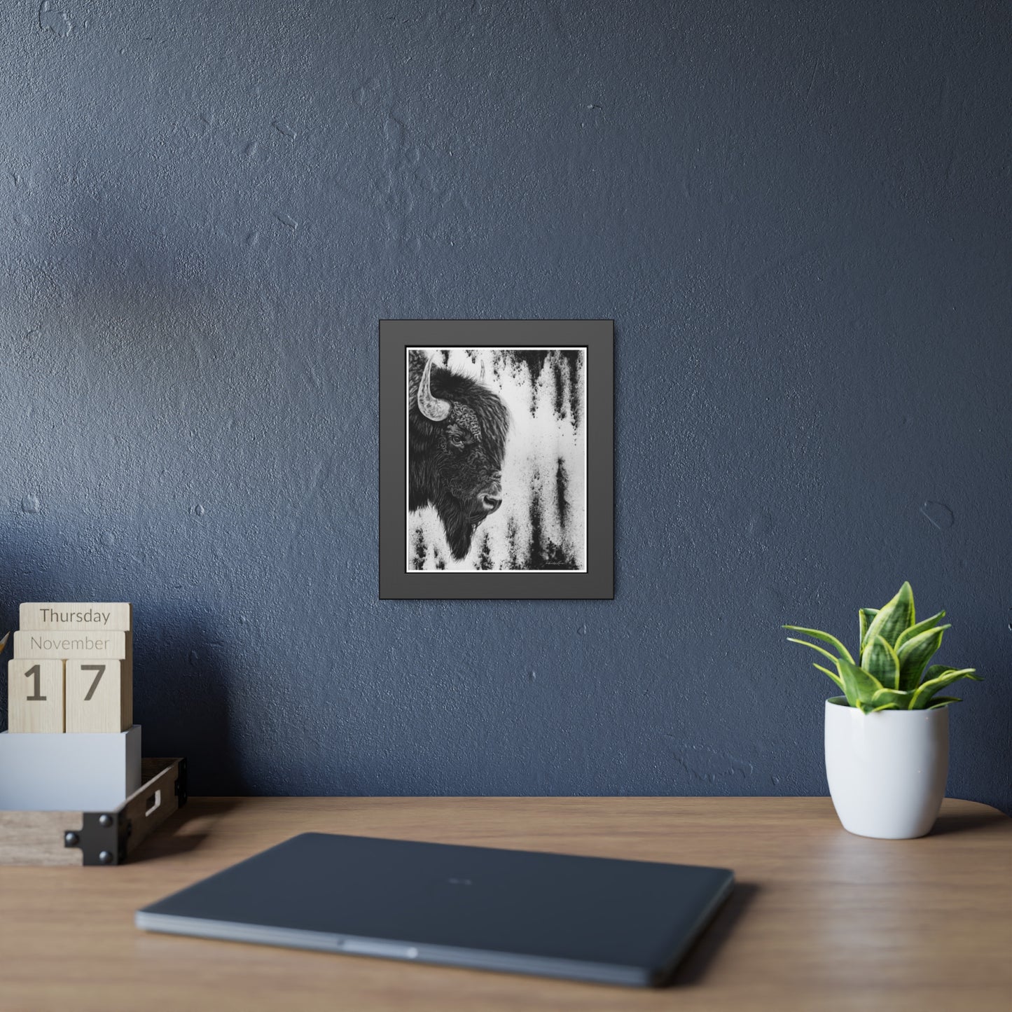 Pride, Bison Framed Fine Art Prints