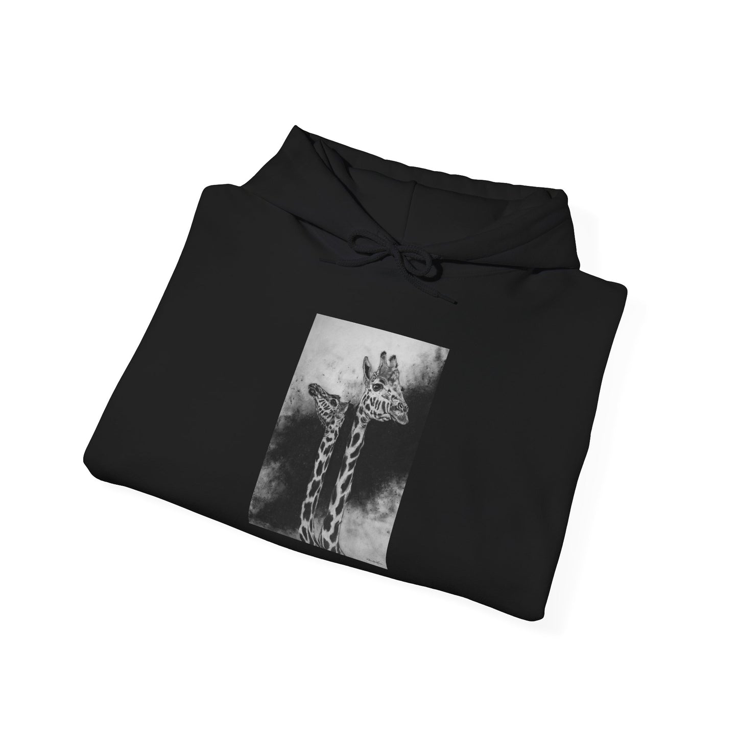 Grace in the Grassland, Giraffe Unisex Heavy Blend™ Hooded Sweatshirt