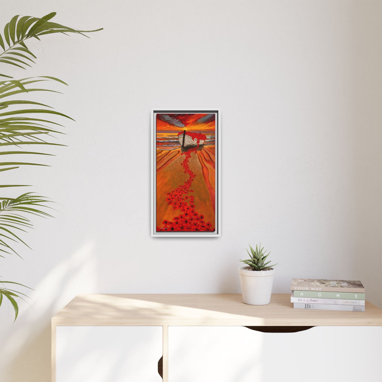 Grace Garden, Vibrant Framed Canvas Art