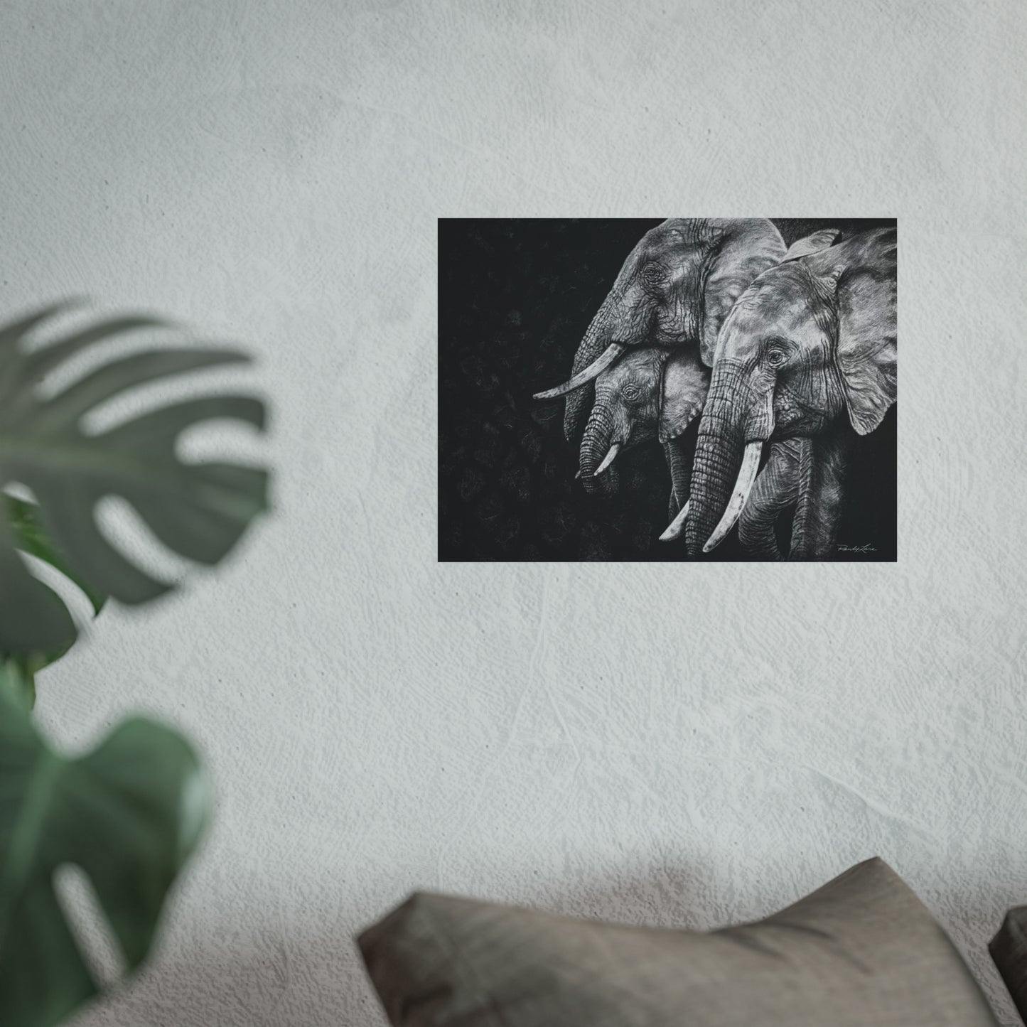 Brushland Bond. Elephant Fine Art Print