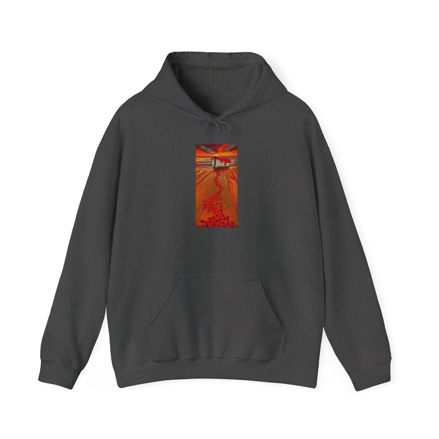 Grace Garden, Vibrant Sunset Graphic Hoodie, Unisex Hooded Sweatshirt