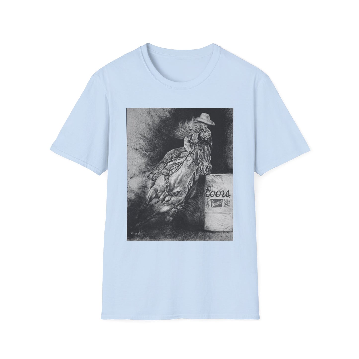 Sophie's Run. Rodeo Barrel Racer Unisex Softstyle T-Shirt