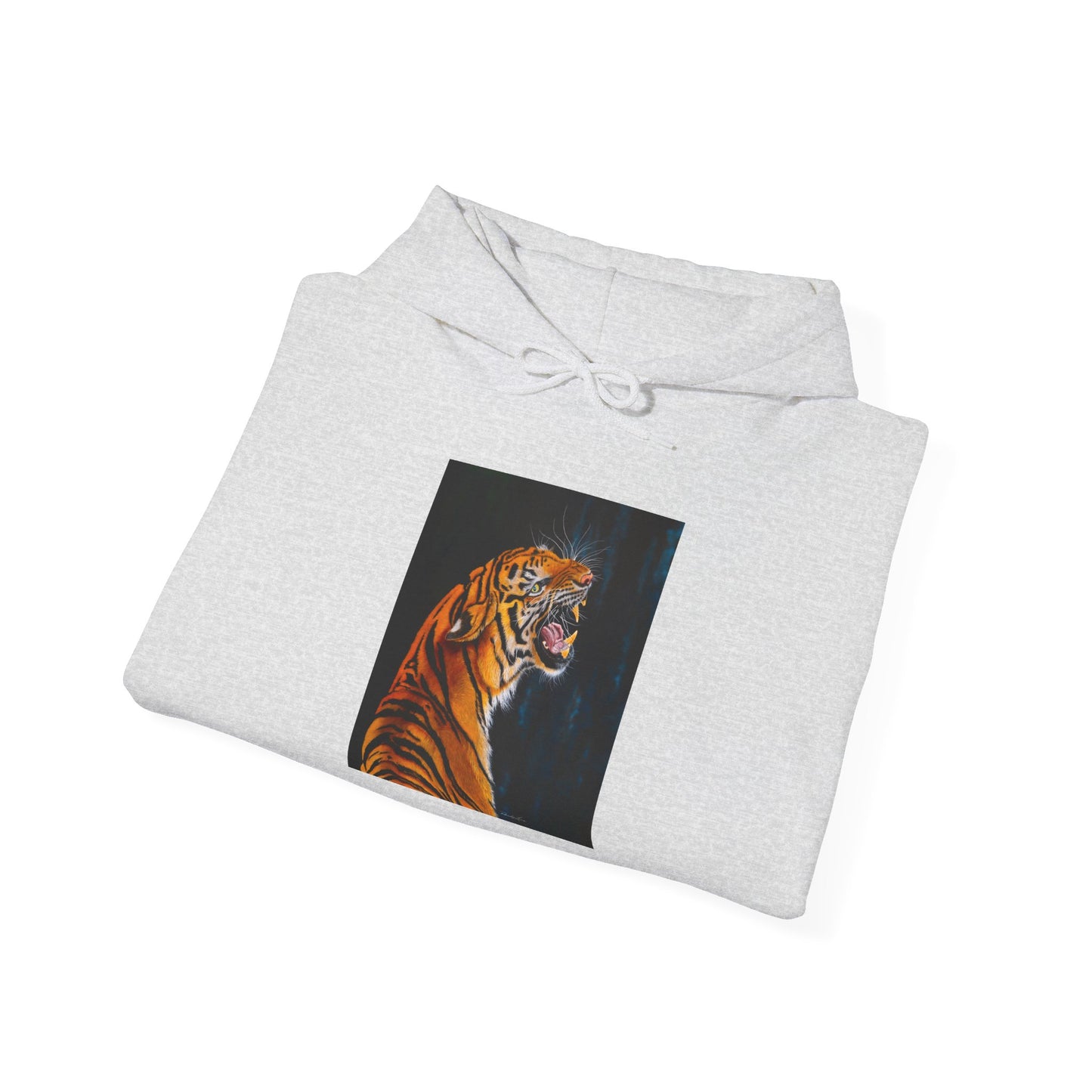 Beautifully Bold, Roaring Tiger-Themed Unisex Heavy Blend™ Hooded Sweatshirt