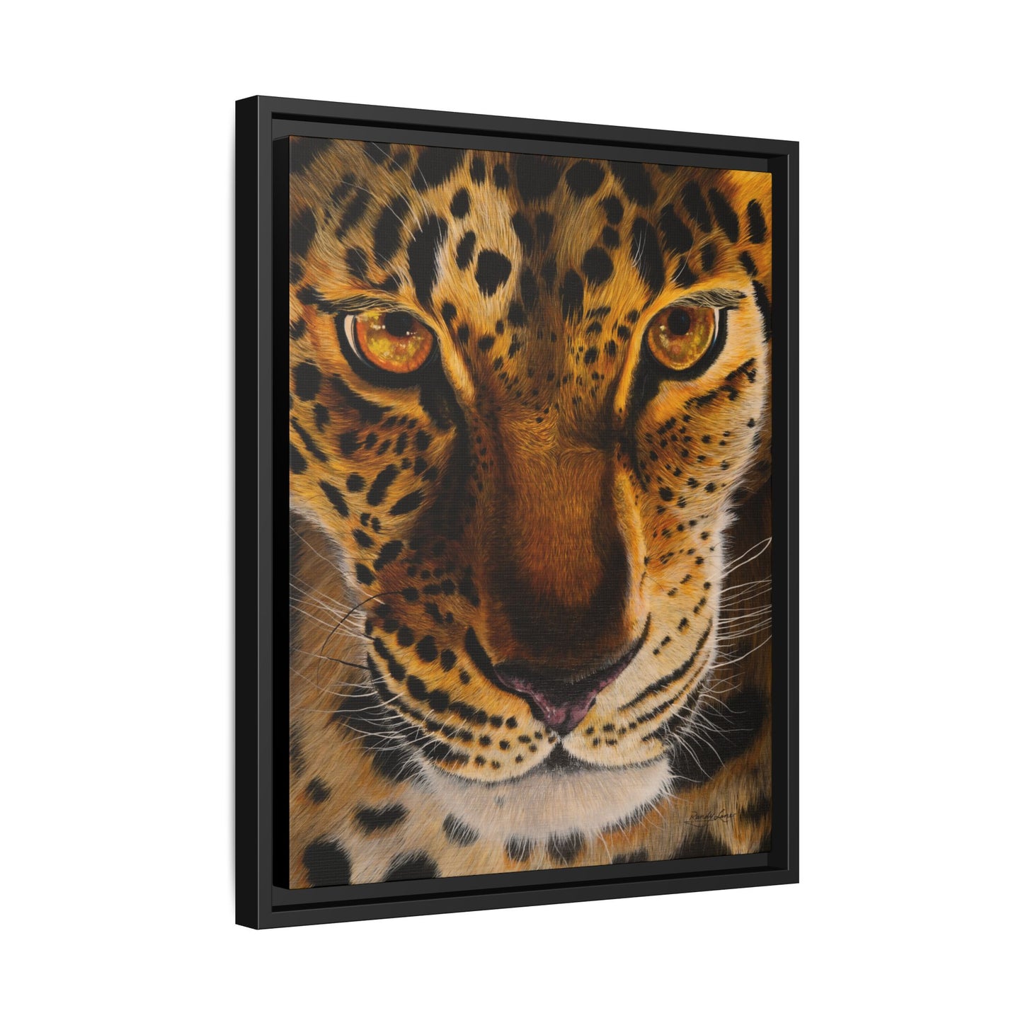 Windows to the Soul, Framed Leopard Canvas Art