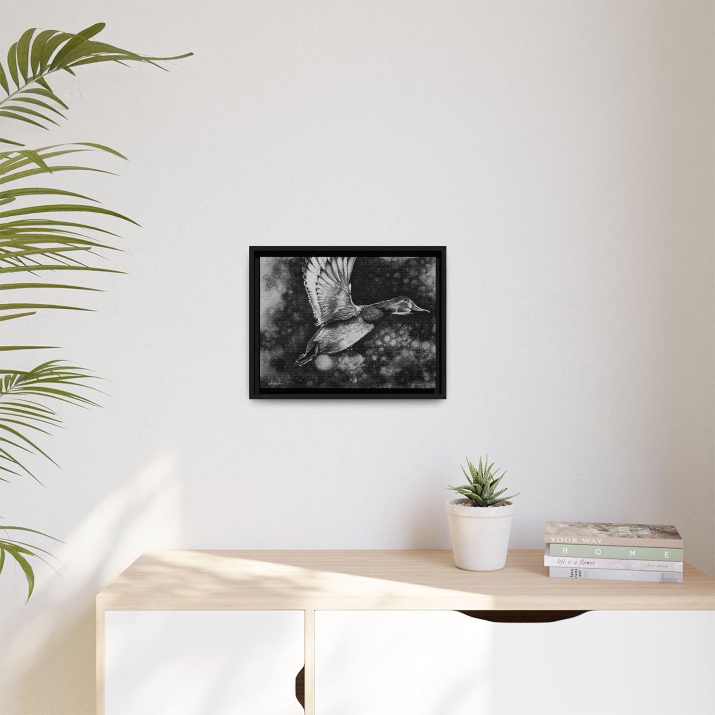 Flare, Framed Duck Canvas Art