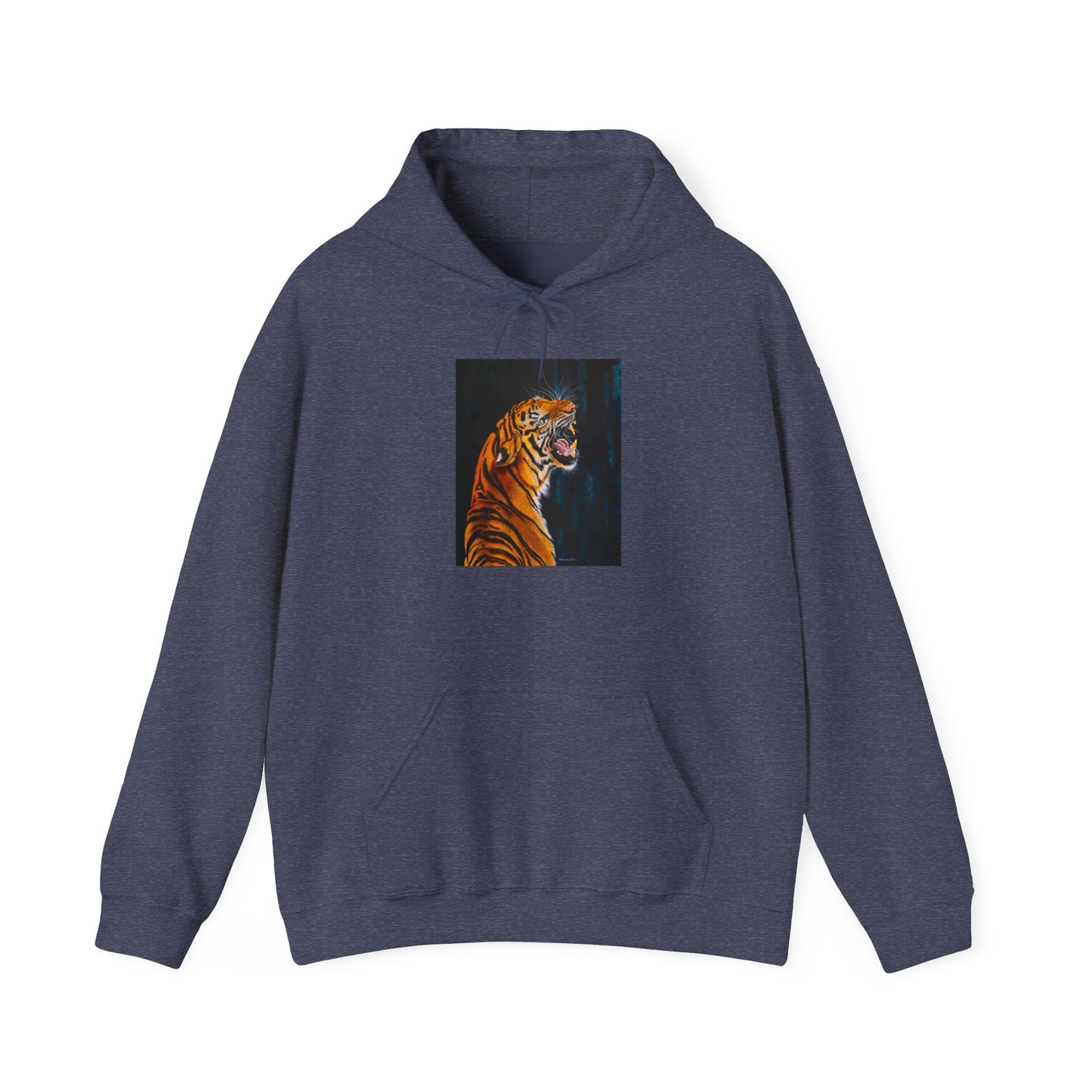 Beautifully Bold, Roaring Tiger-Themed Unisex Heavy Blend™ Hooded Sweatshirt