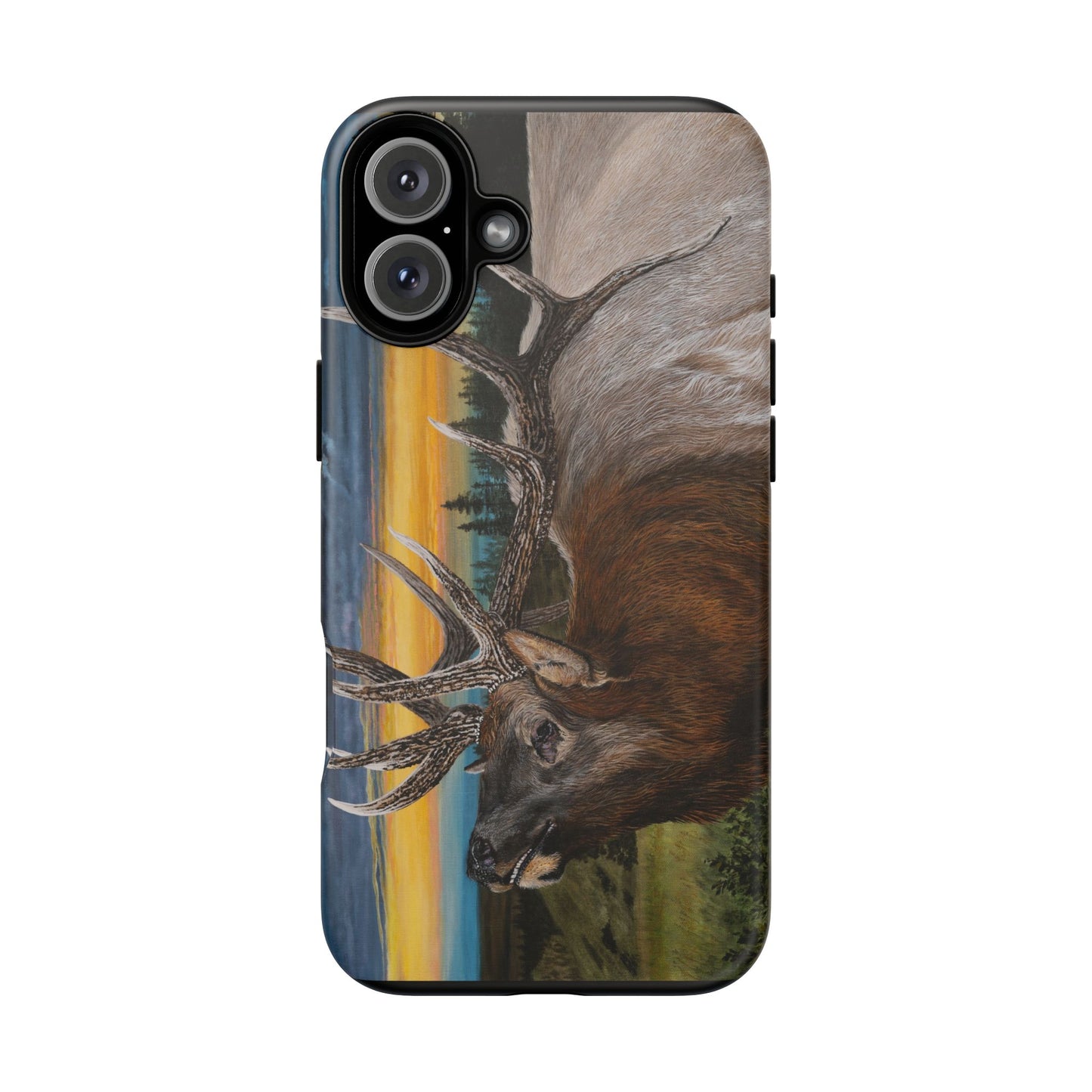 Sunset Serenade, Elk Phone Case