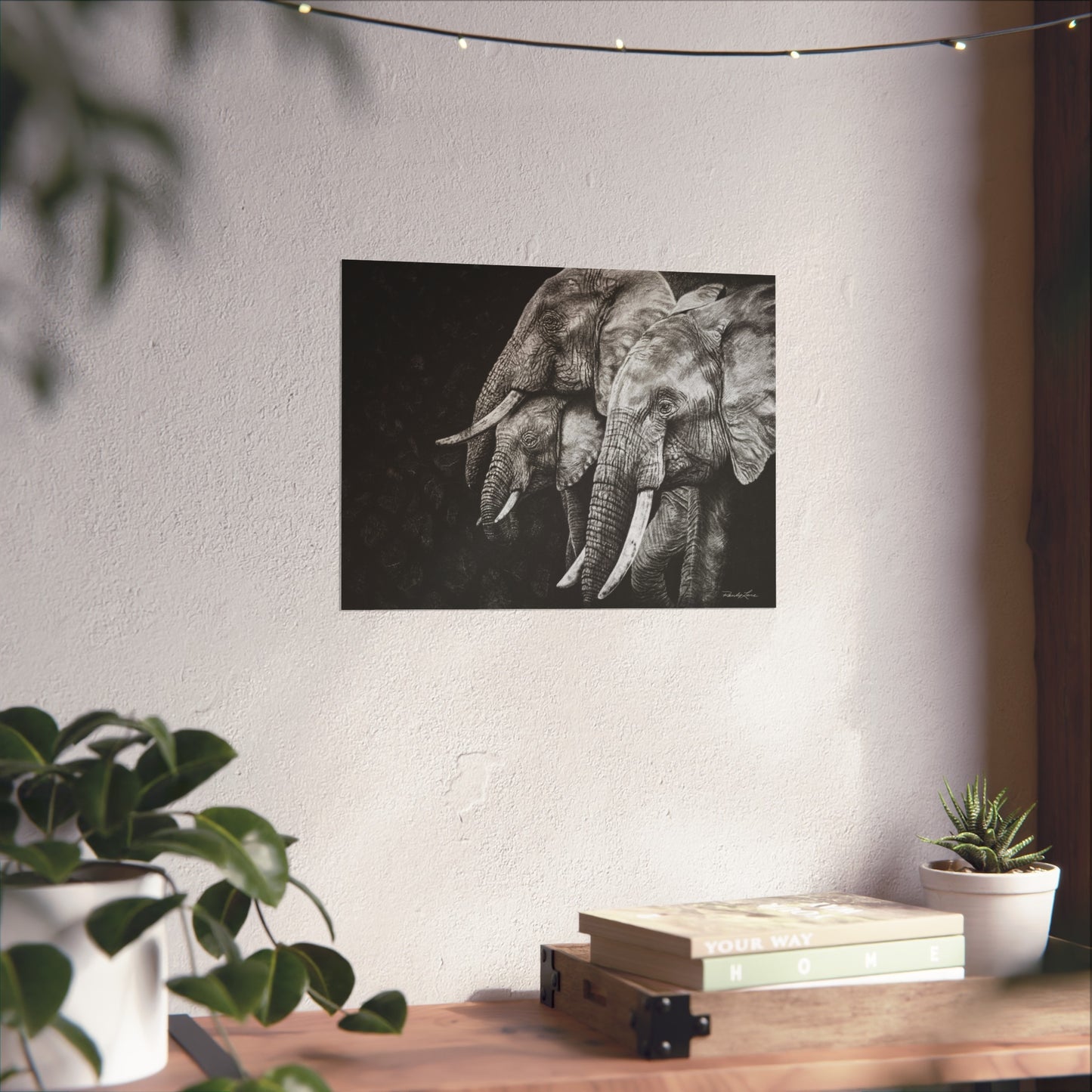 Brushland Bond. Elephant Fine Art Print