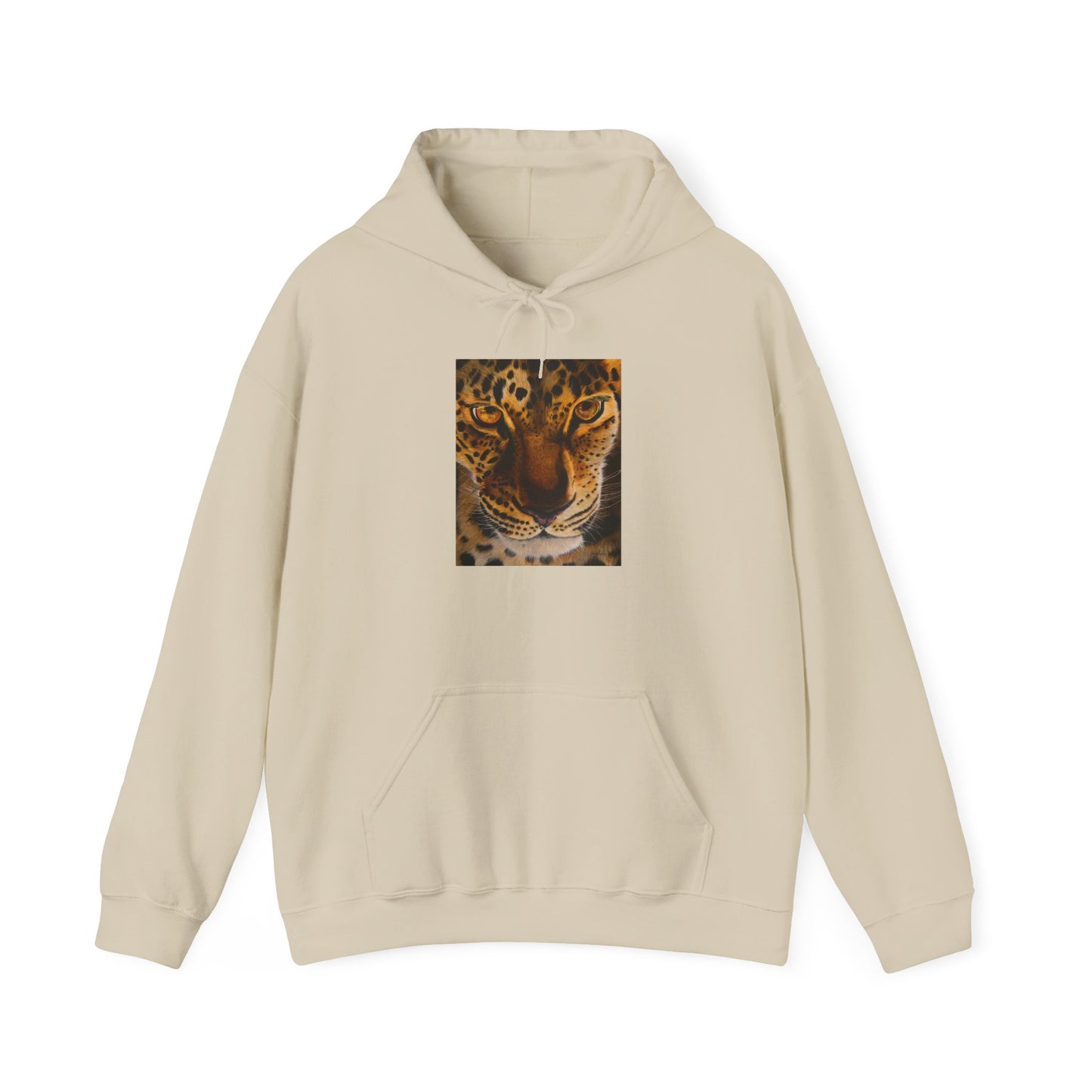 Windows to the Soul, Cozy Unisex Hoodie, Leopard Print Sweatshirt