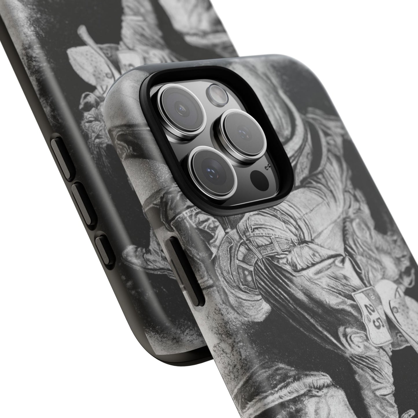 Contact. Cowboy Bulldogger Rodeo Art Phone Case - Tough Cases