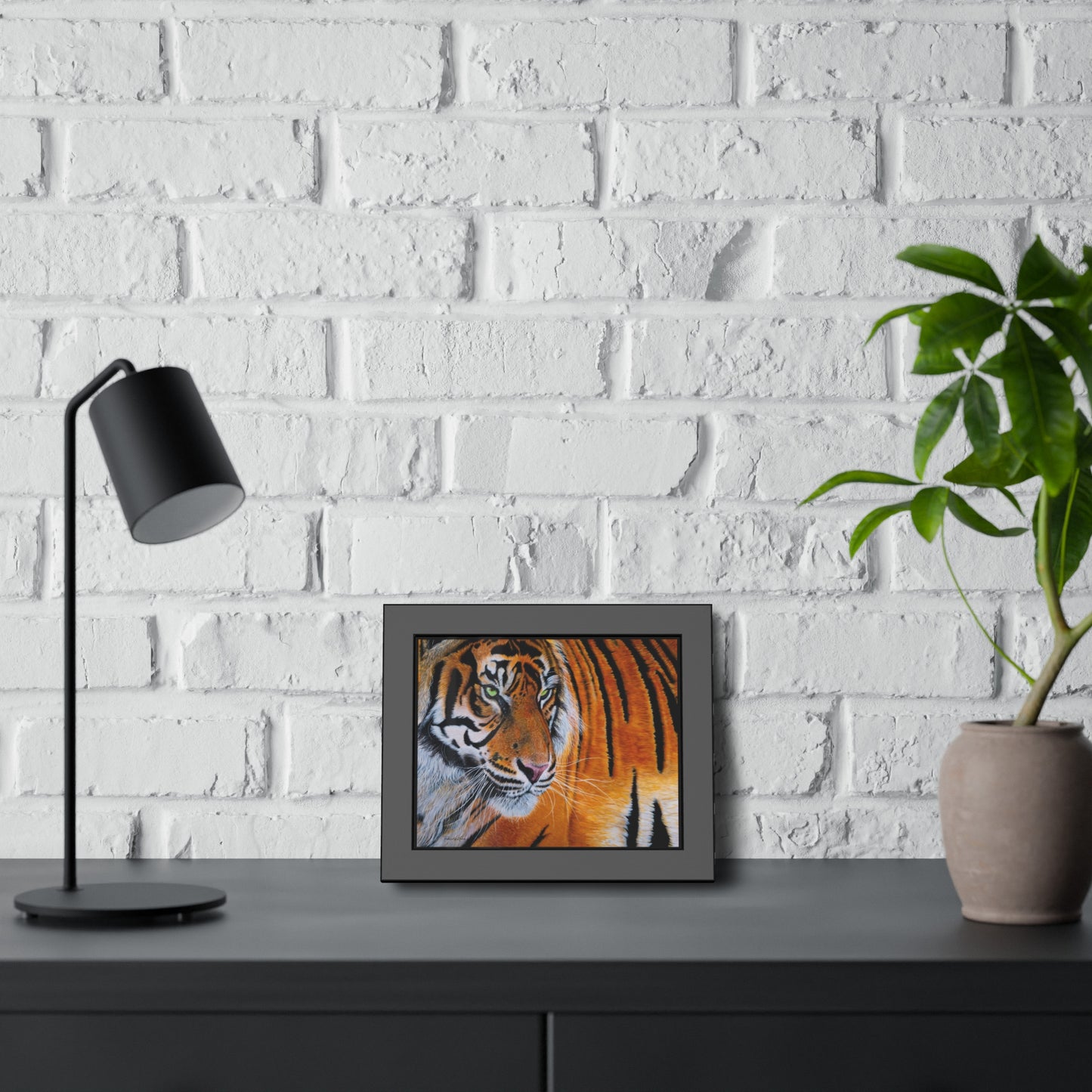 Tiger Stripe, Tiger Framed Art Print