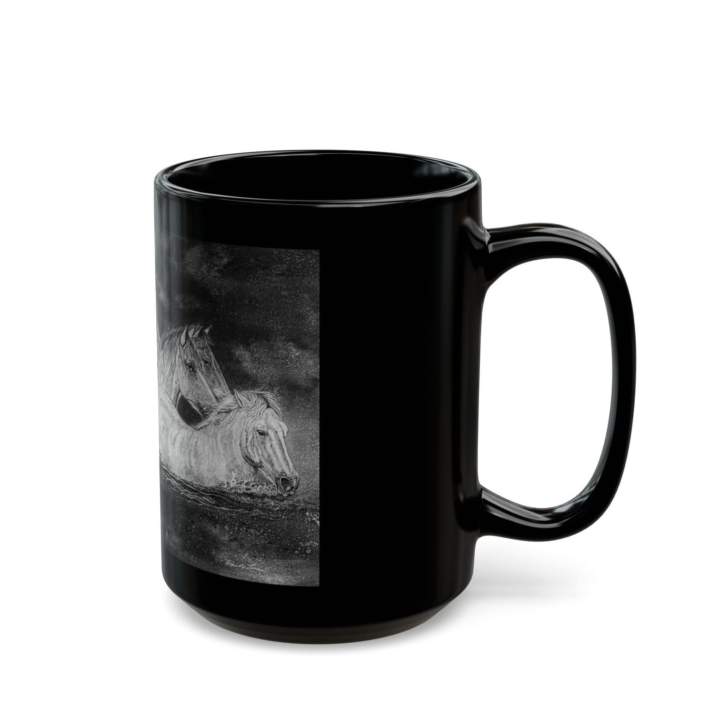 Night Swim, Black Mug
