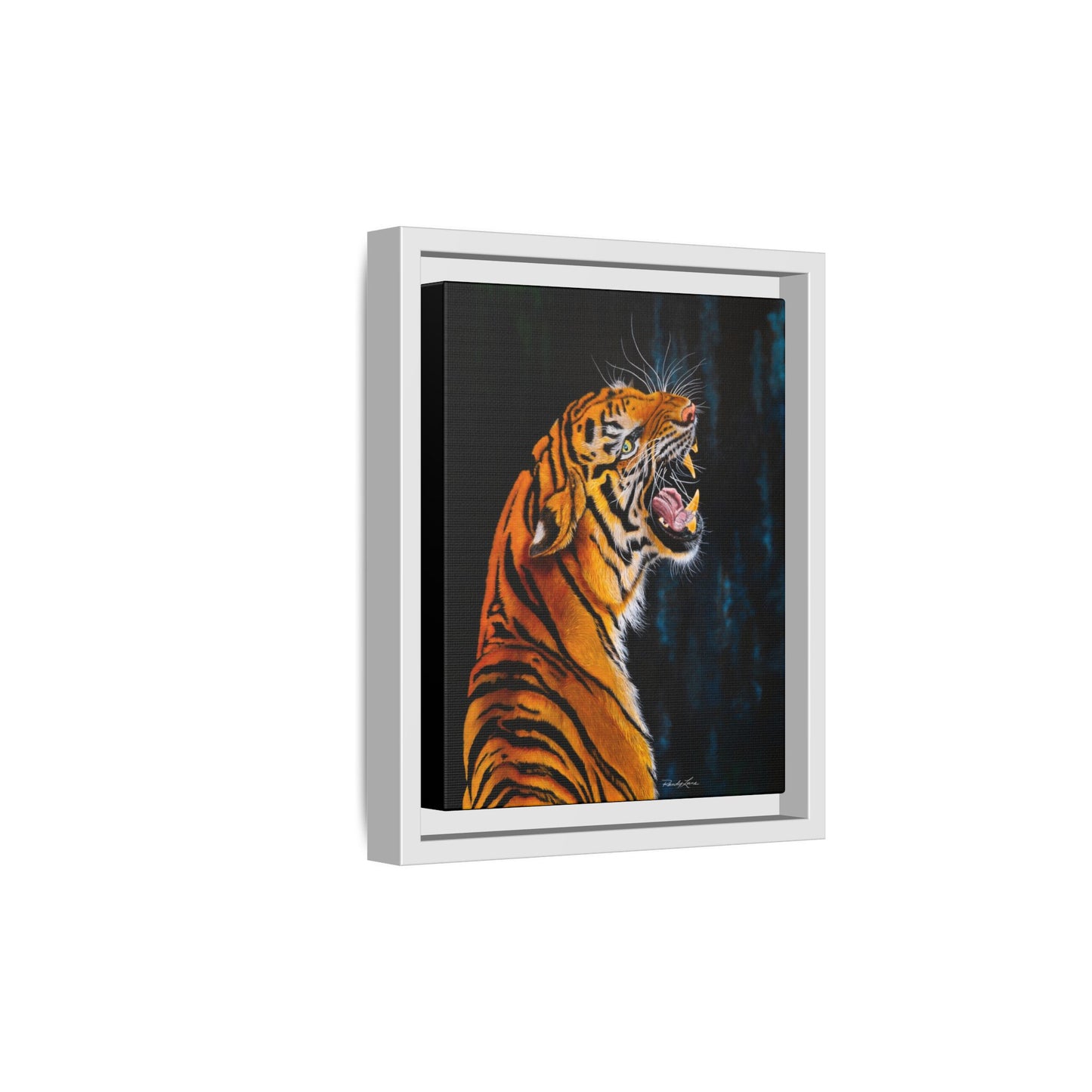 Beautifully Bold, Framed Matte Canvas Tiger Art Print