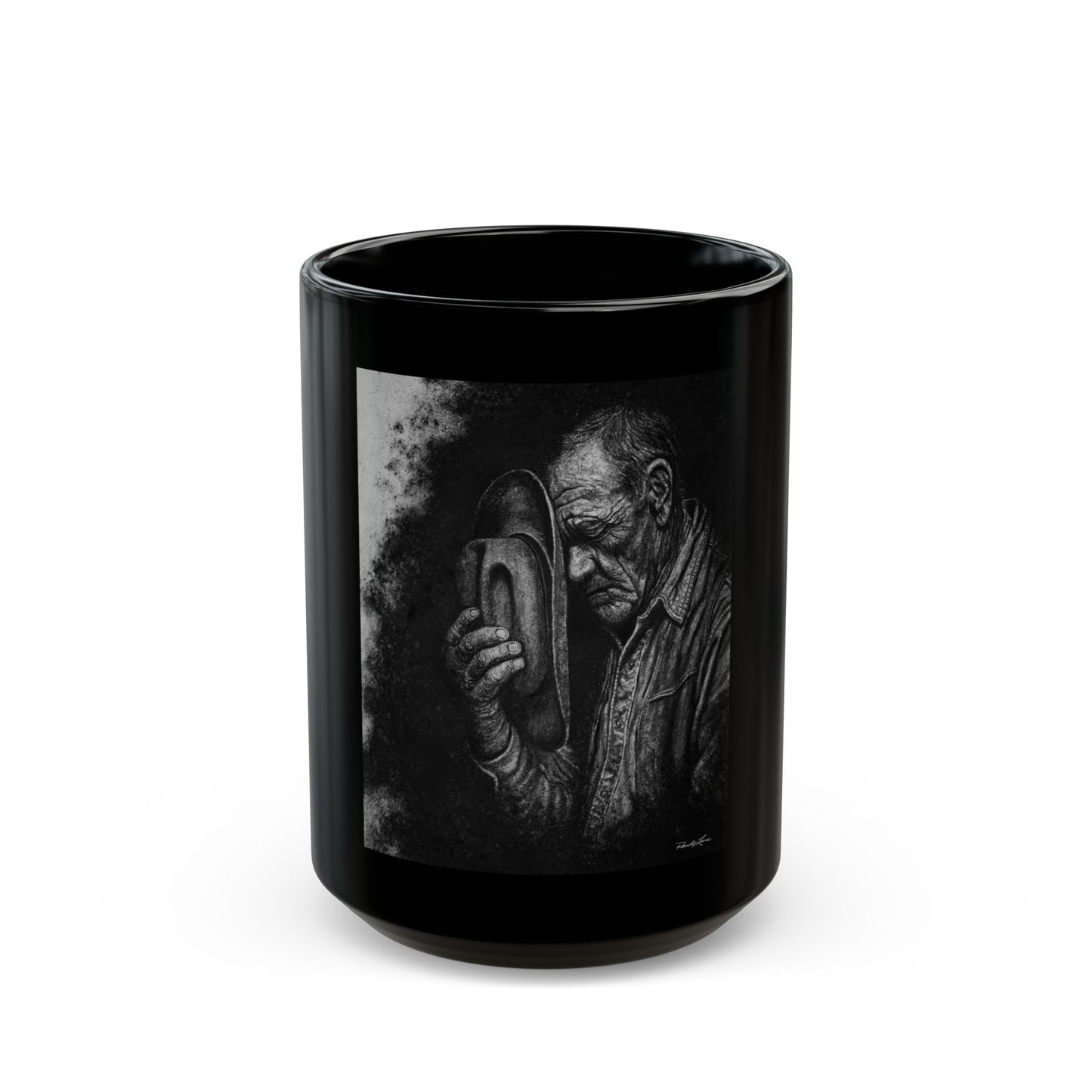 Cowboys Prayer. Black Coffee Mug