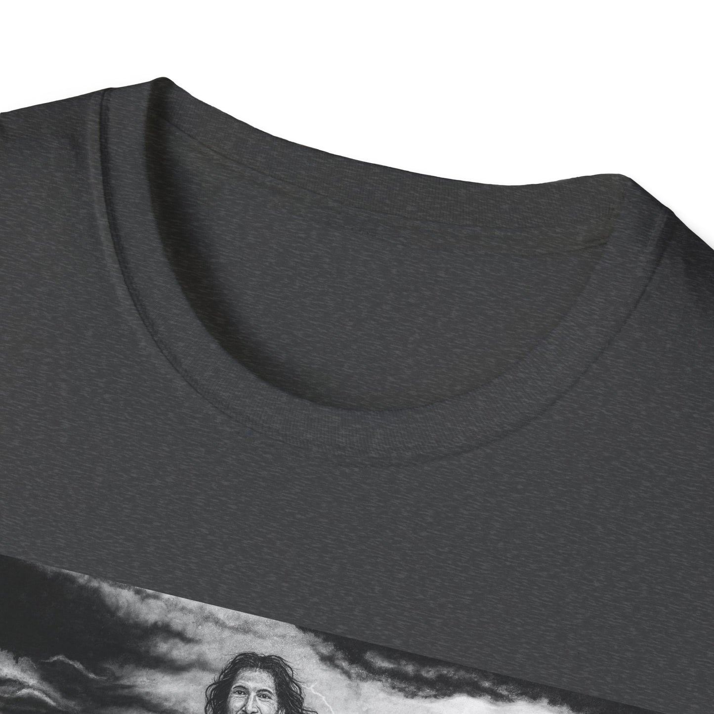 View from the Boat, Jesus Walking on Water Painting T-Shirt — Spiritual Christian Faith Tee