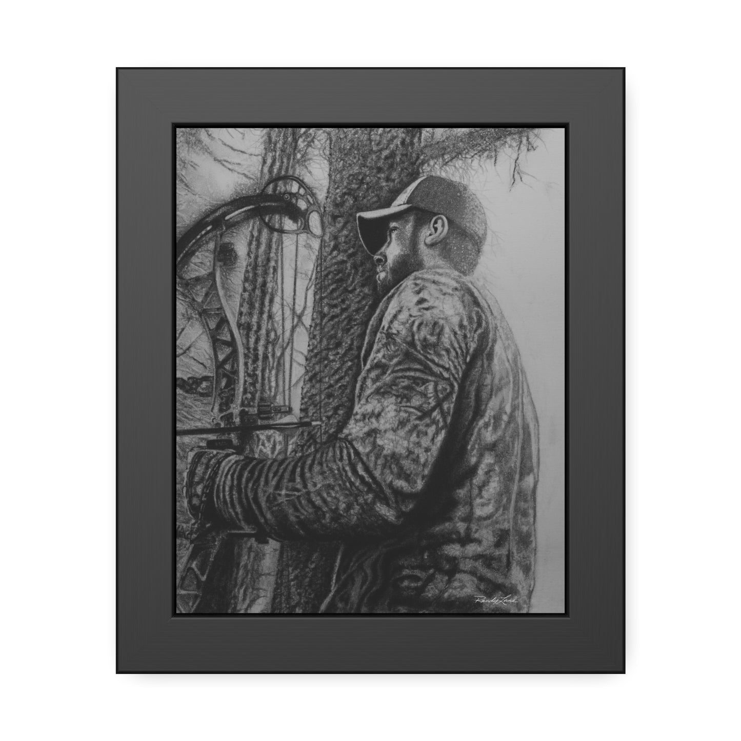 The Grind, Framed Archery Hunter Print