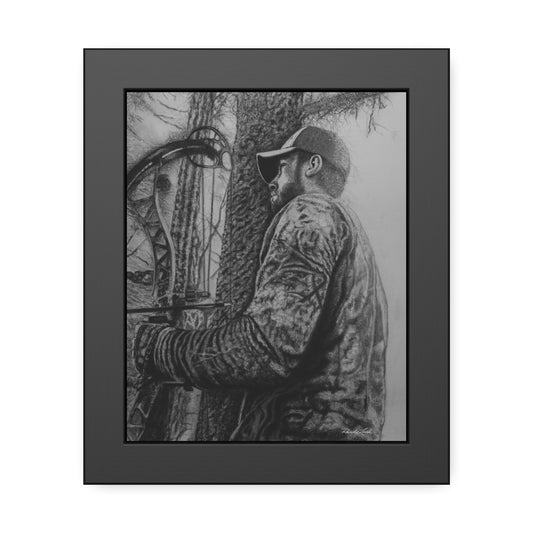 The Grind, Framed Archery Hunter Print