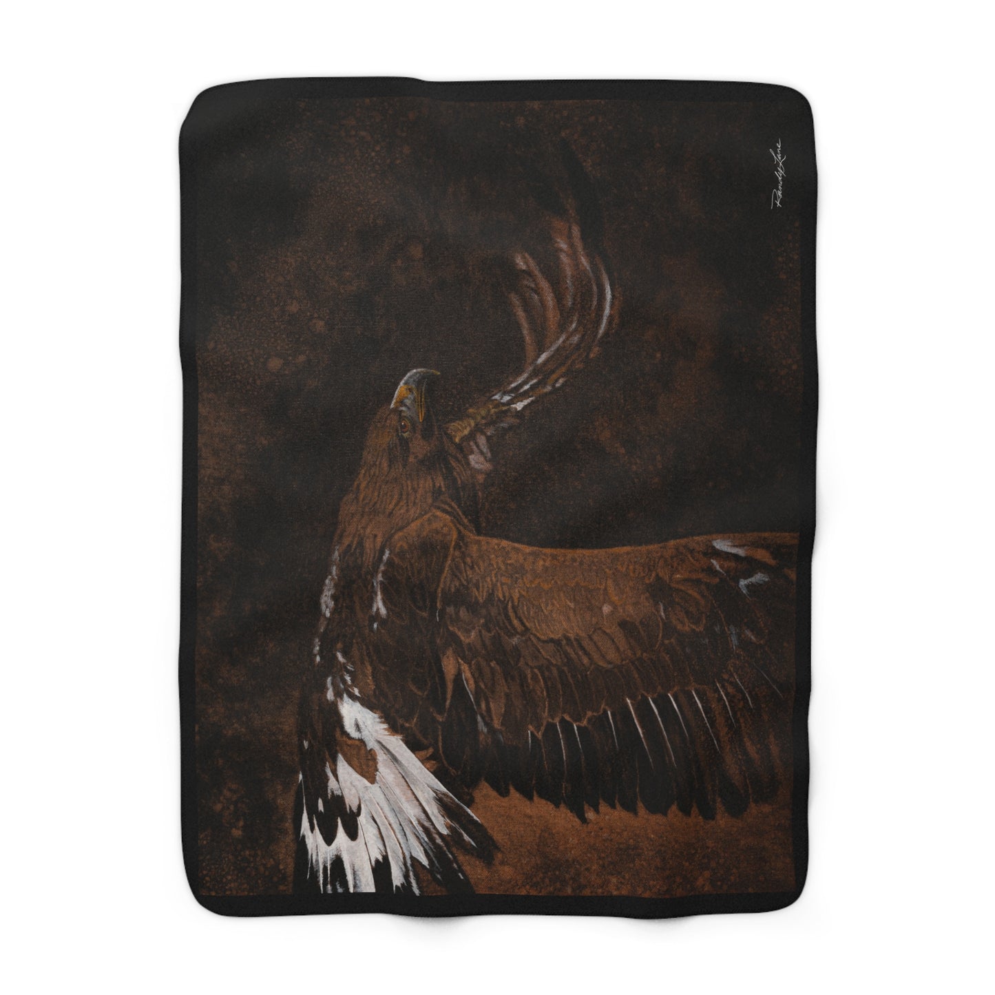 Golden Flight, Eagle Sherpa Fleece Blanket