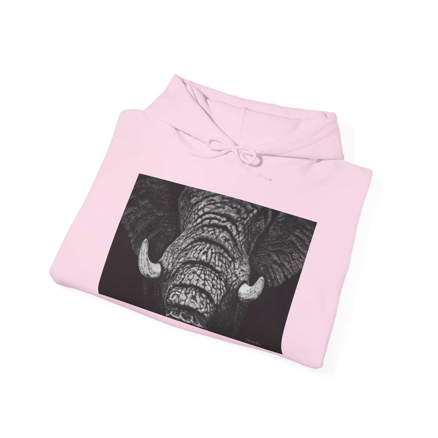 Ebony and Ivory, Elephant Hoodie, Cozy Unisex Sweatshirt