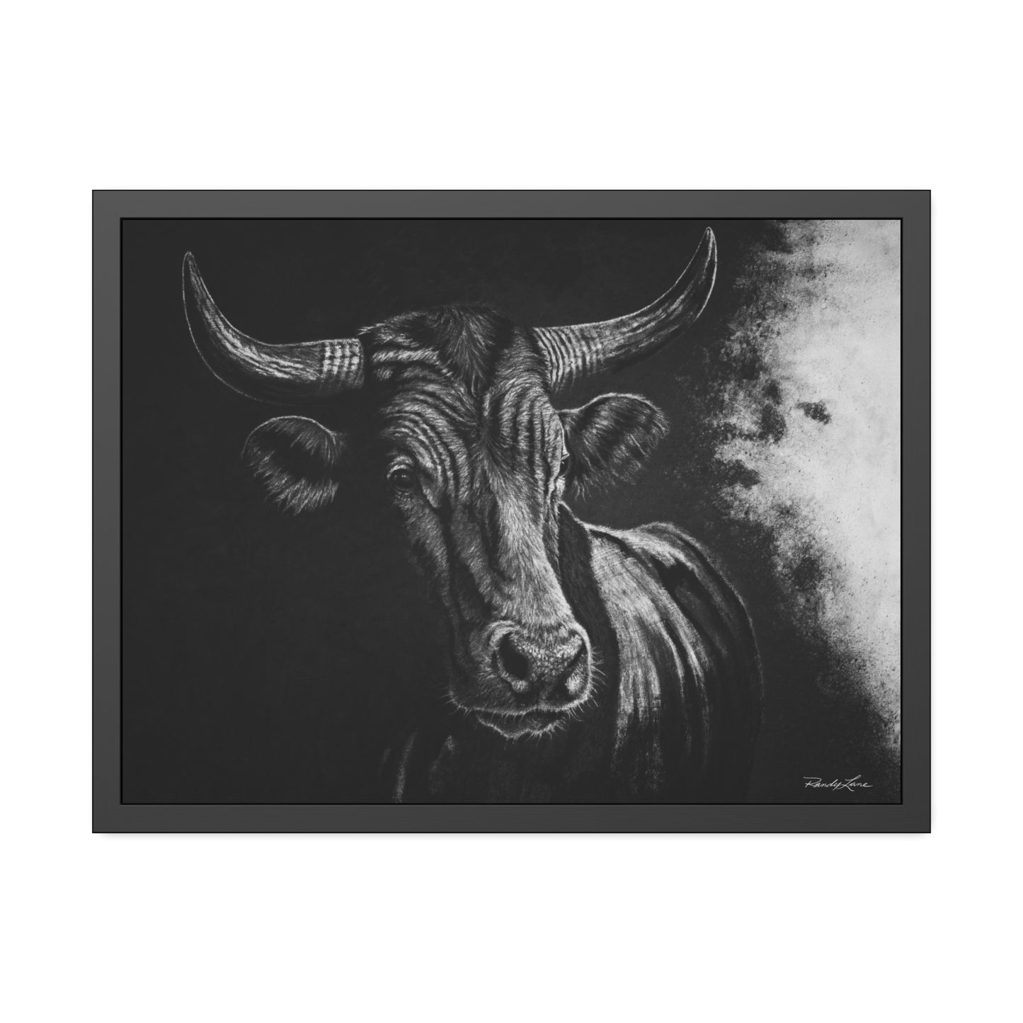 Stonebreaker. Bucking Bull Framed Fine Art Print