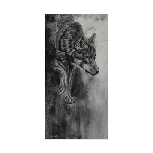 Specter, Textured  Wolf Fine Art Print