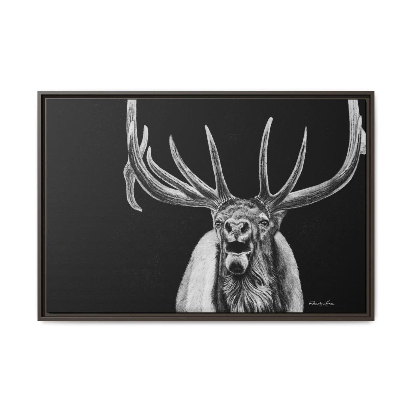 Heavy is the Crown, Elk Matte Canvas Print, Framed (Multi-color)