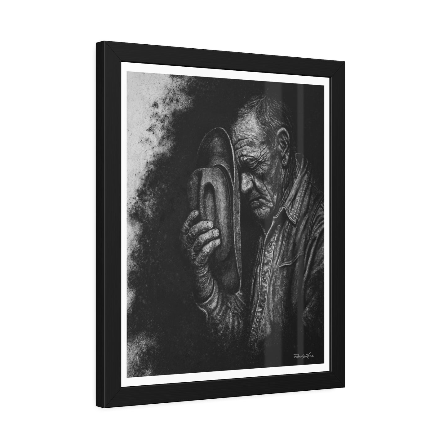 Cowboys Prayer. Framed Fine Art Print