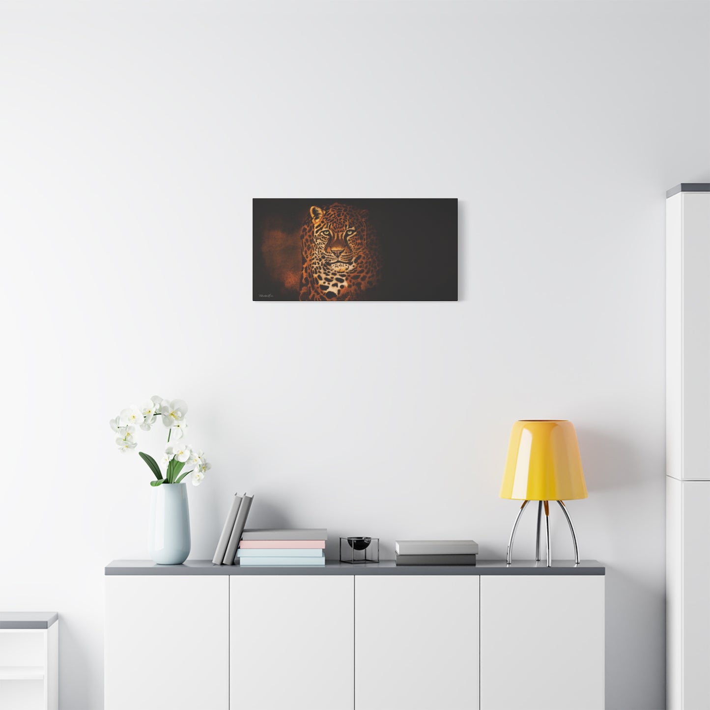 Shadow Hunter, Leopard Canvas Print