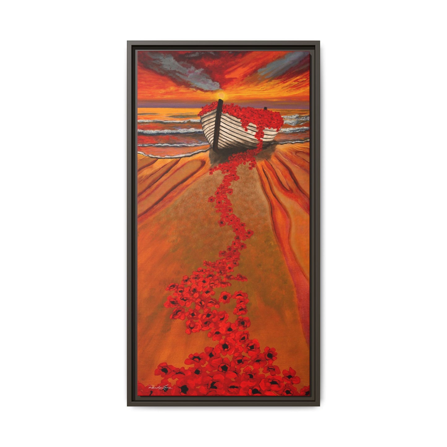 Grace Garden, Vibrant Framed Canvas Art