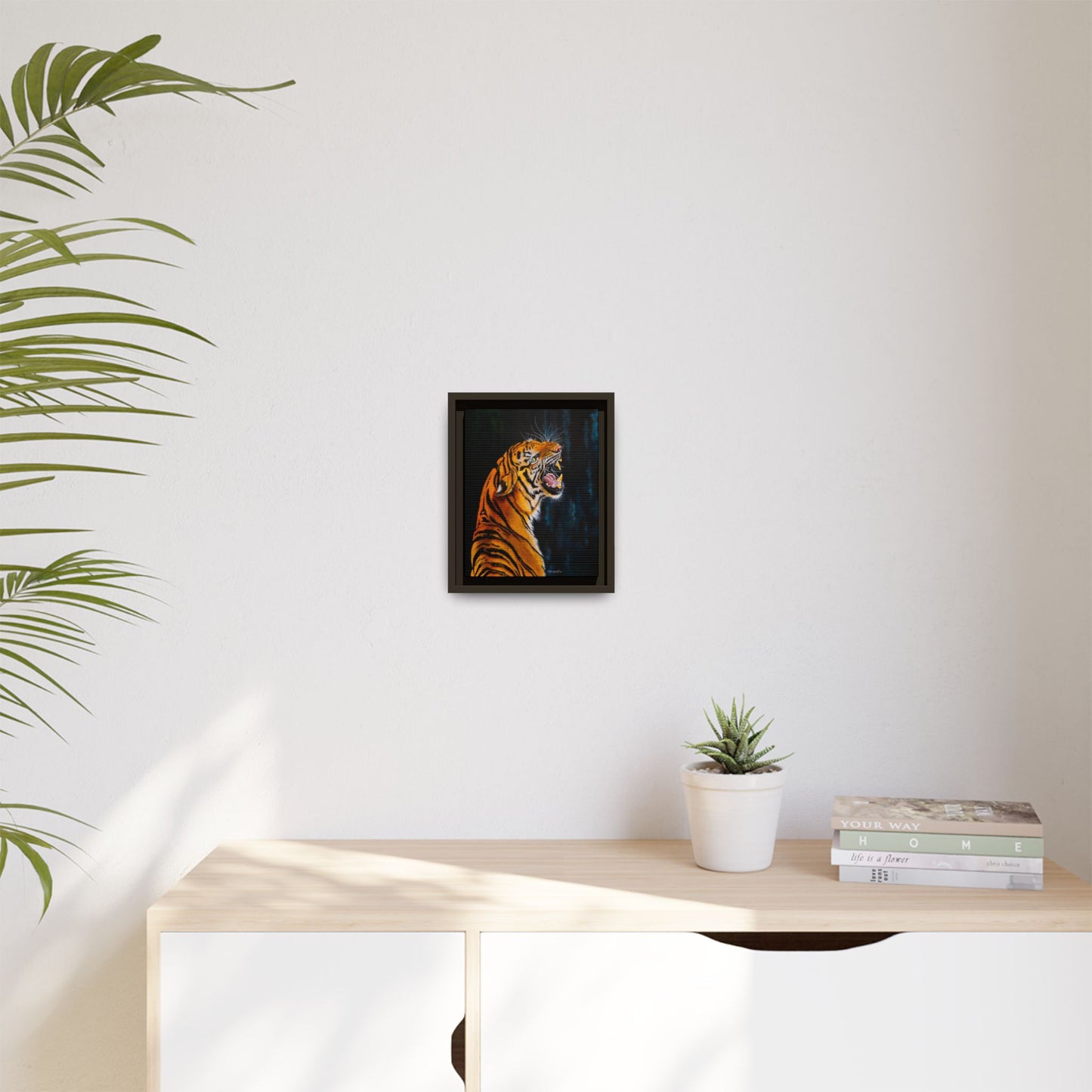 Beautifully Bold, Framed Matte Canvas Tiger Art Print