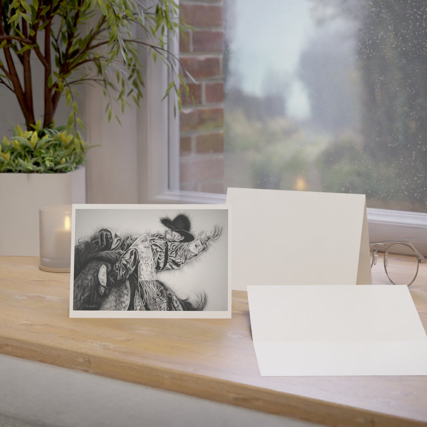 Go Time. Rodeo Art Greeting Cards