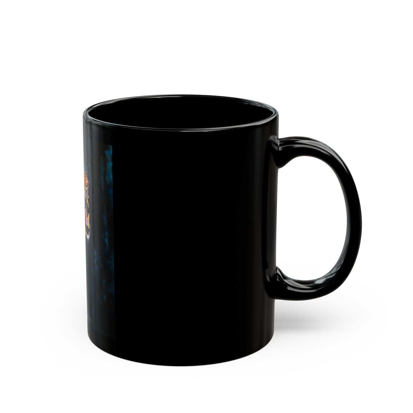 Beautifully Bold, Roaring Tiger Black Mug, 11oz or 15oz