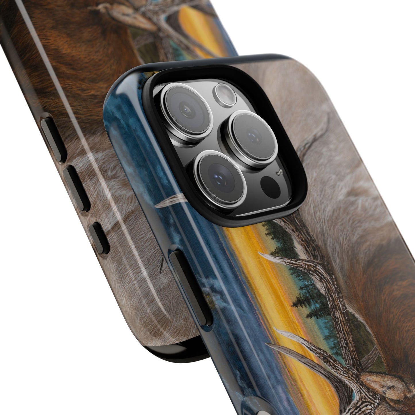 Sunset Serenade, Elk Phone Case