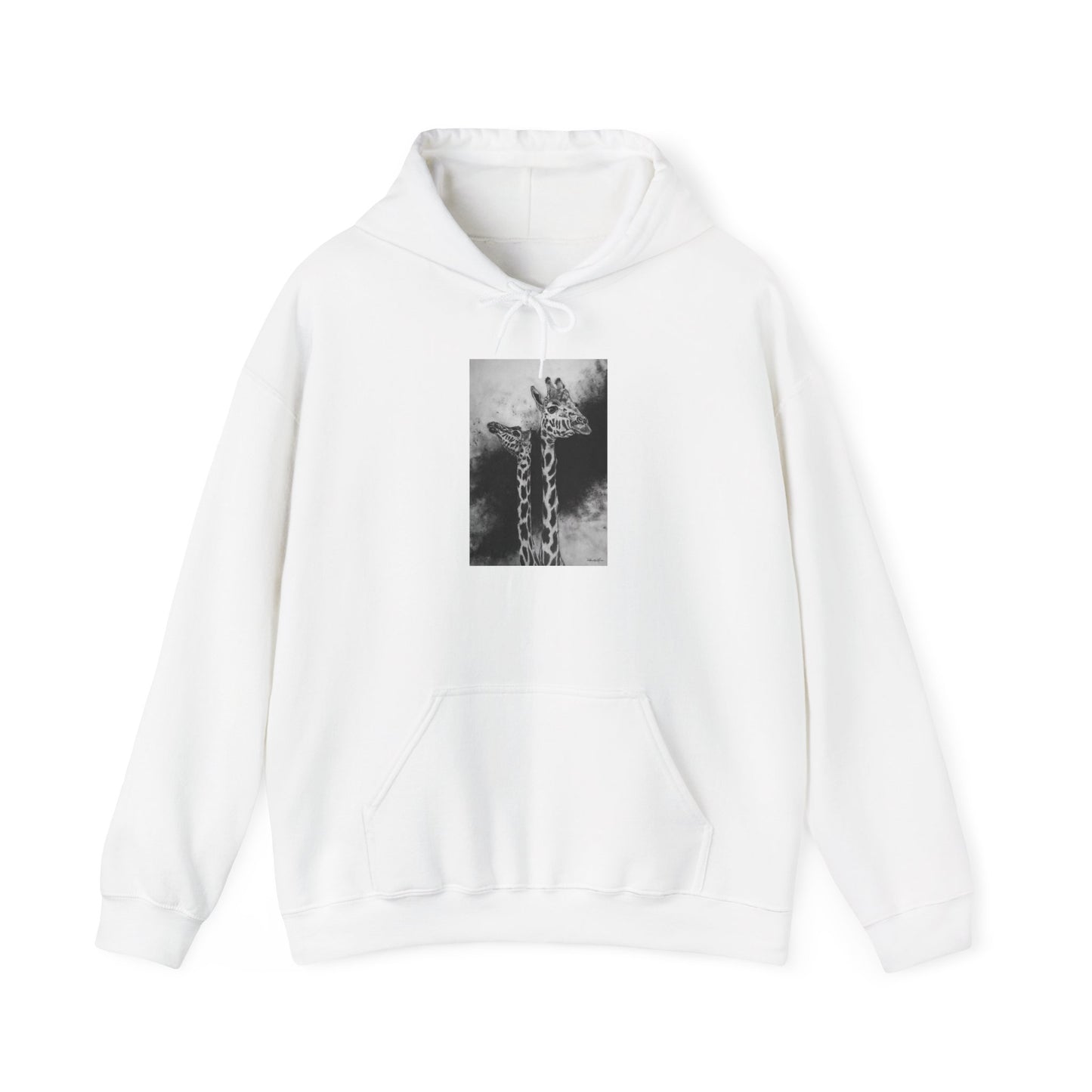 Grace in the Grassland, Giraffe Unisex Heavy Blend™ Hooded Sweatshirt
