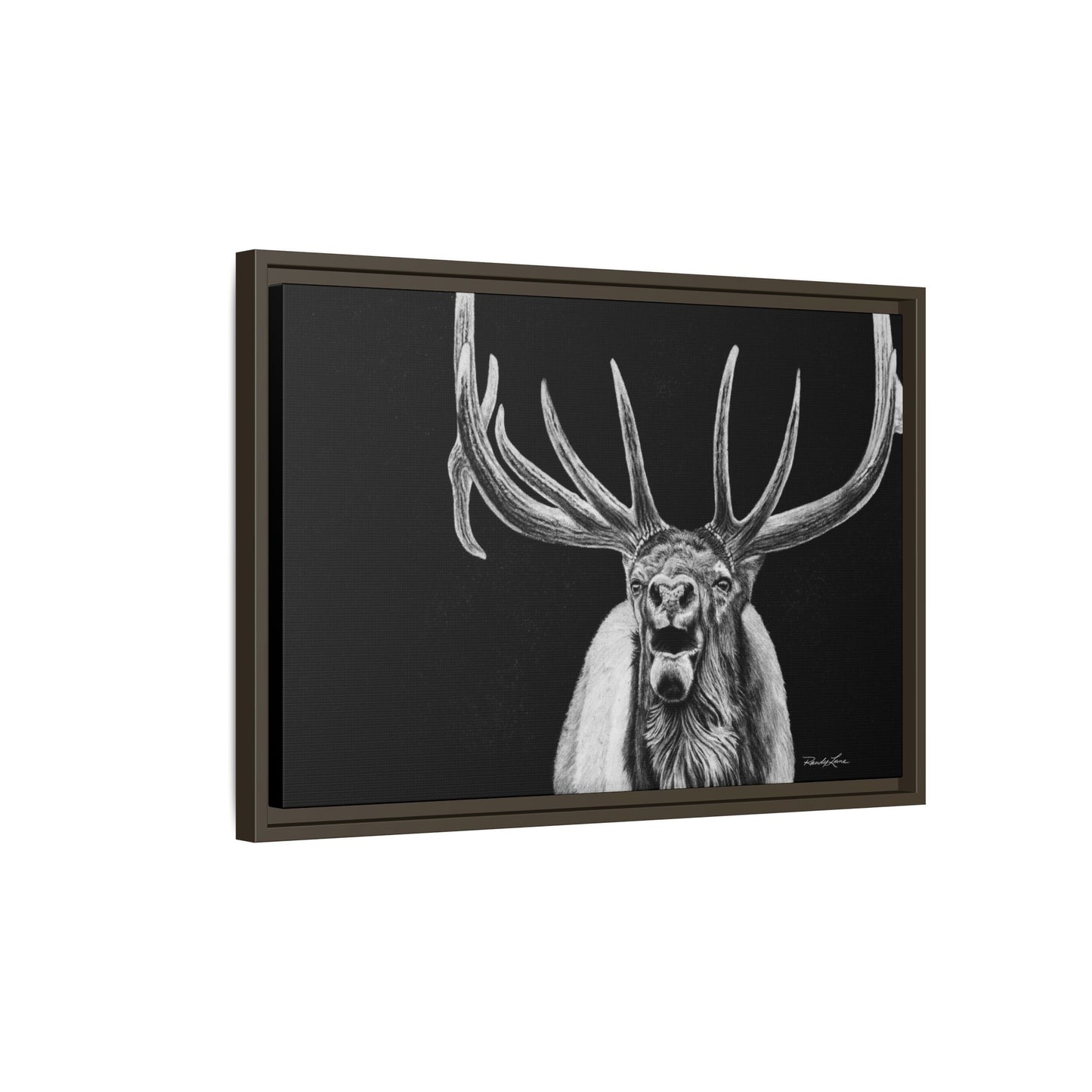 Heavy is the Crown, Elk Matte Canvas Print, Framed (Multi-color)