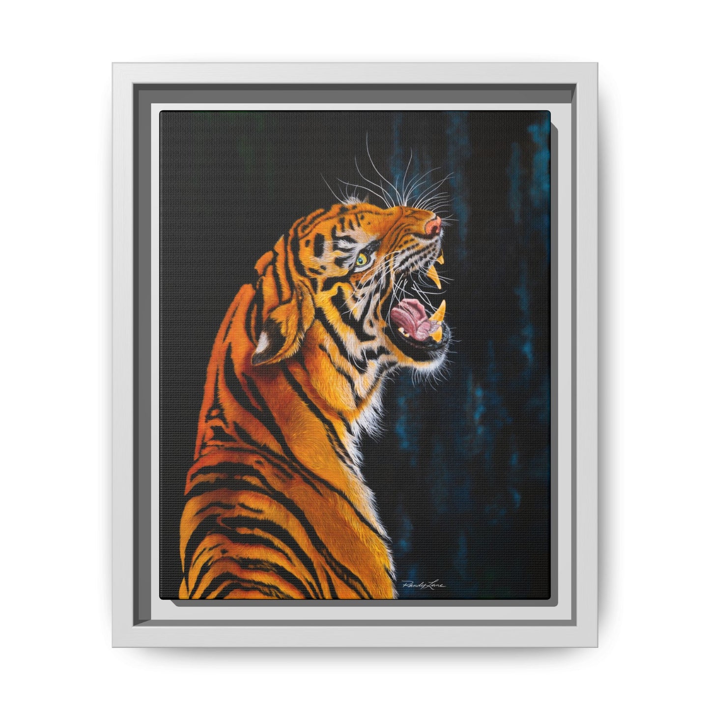 Beautifully Bold, Framed Matte Canvas Tiger Art Print
