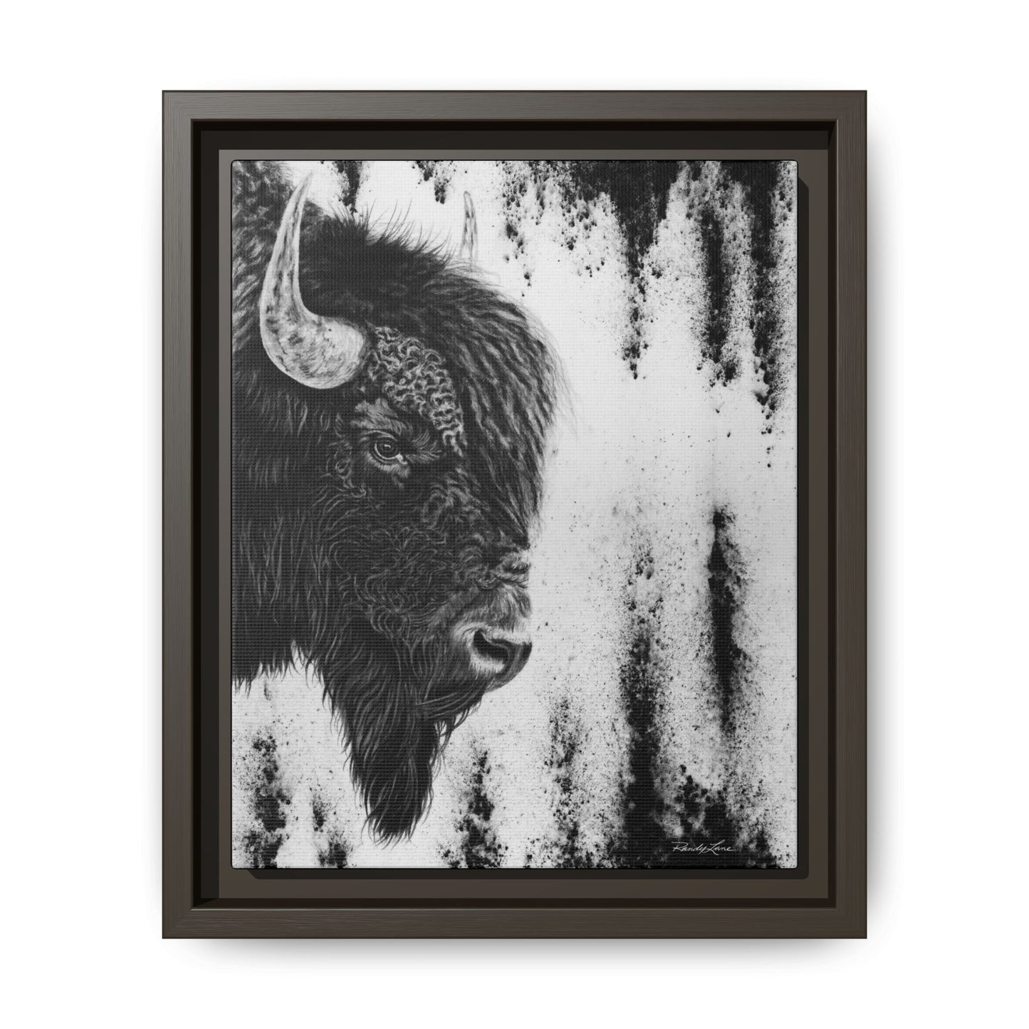 Pride, Framed Bison Canvas Art