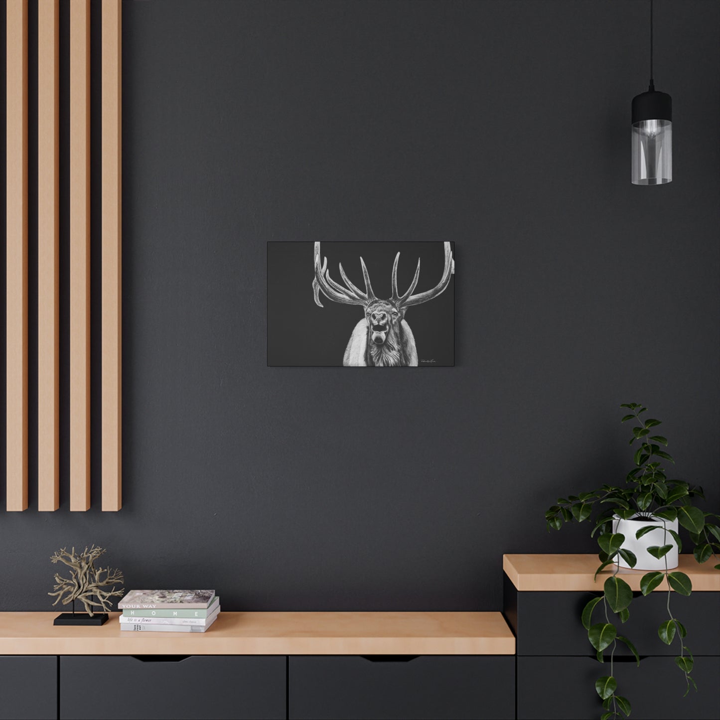 Heavy is the Crown, Matte Canvas Elk, Stretched, 1.25"