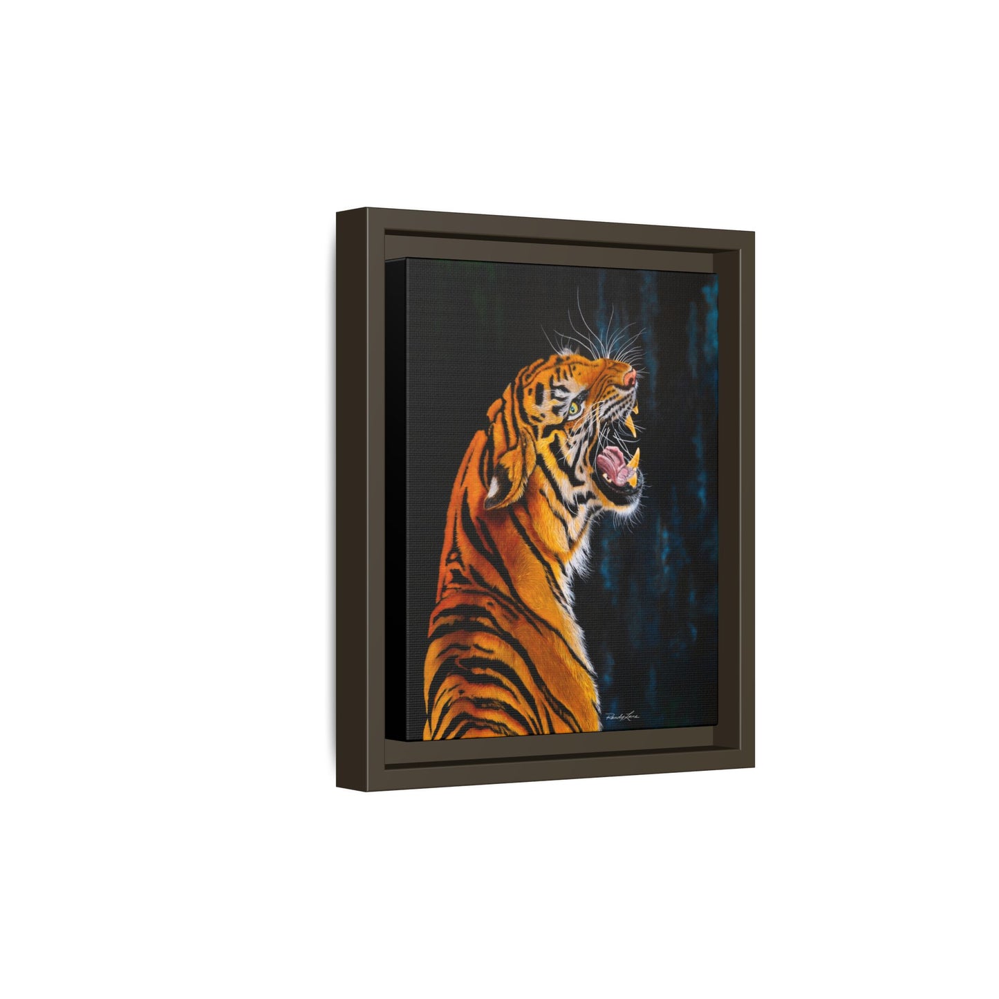 Beautifully Bold, Framed Matte Canvas Tiger Art Print