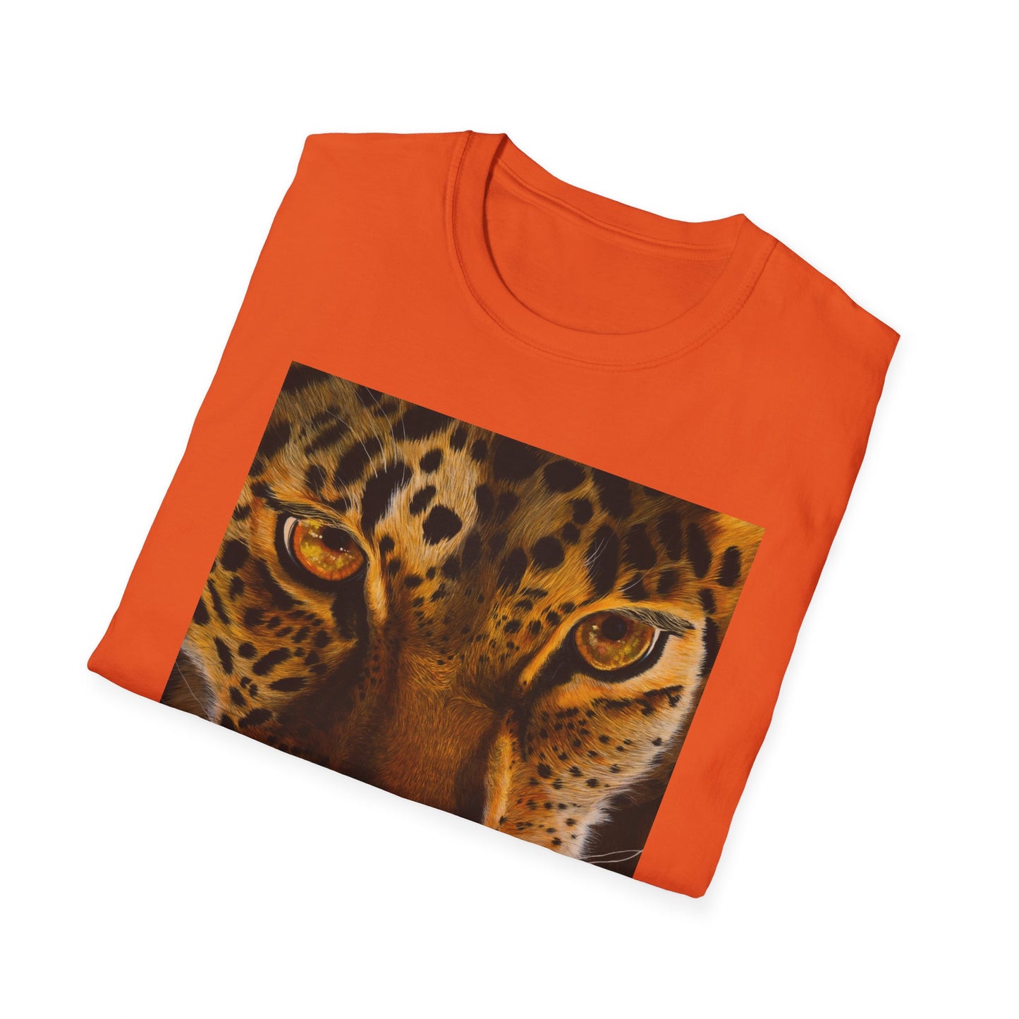 Windows to the Soul, Leopard Print Unisex Softstyle T-Shirt