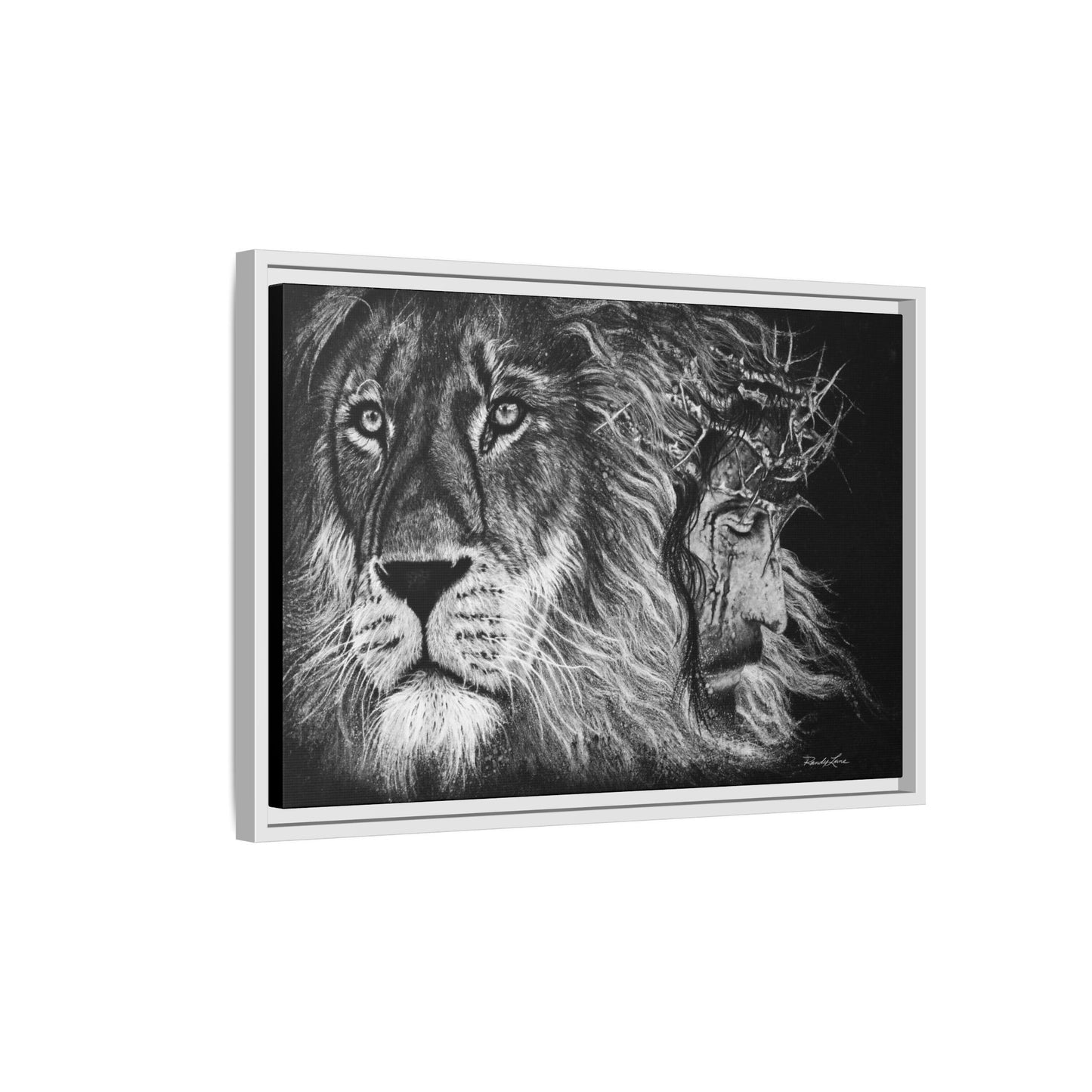 Lion King, Framed Matte Canvas Print