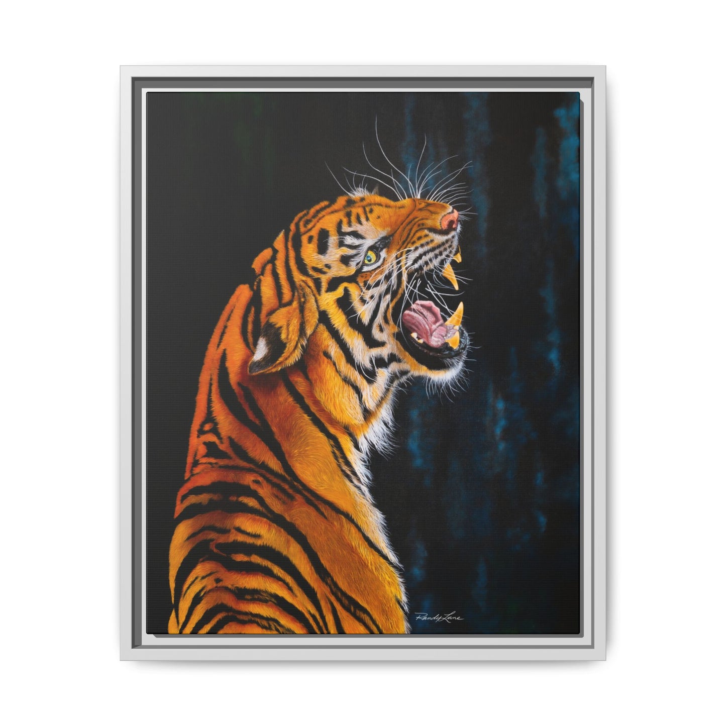 Beautifully Bold, Framed Matte Canvas Tiger Art Print
