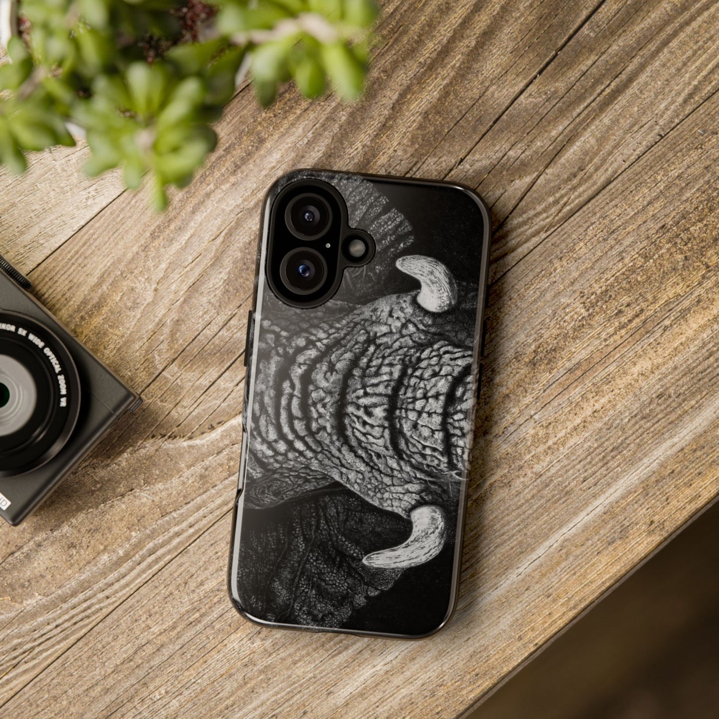 Ebony and Ivory, Elephant Phone Case, Tough Cases