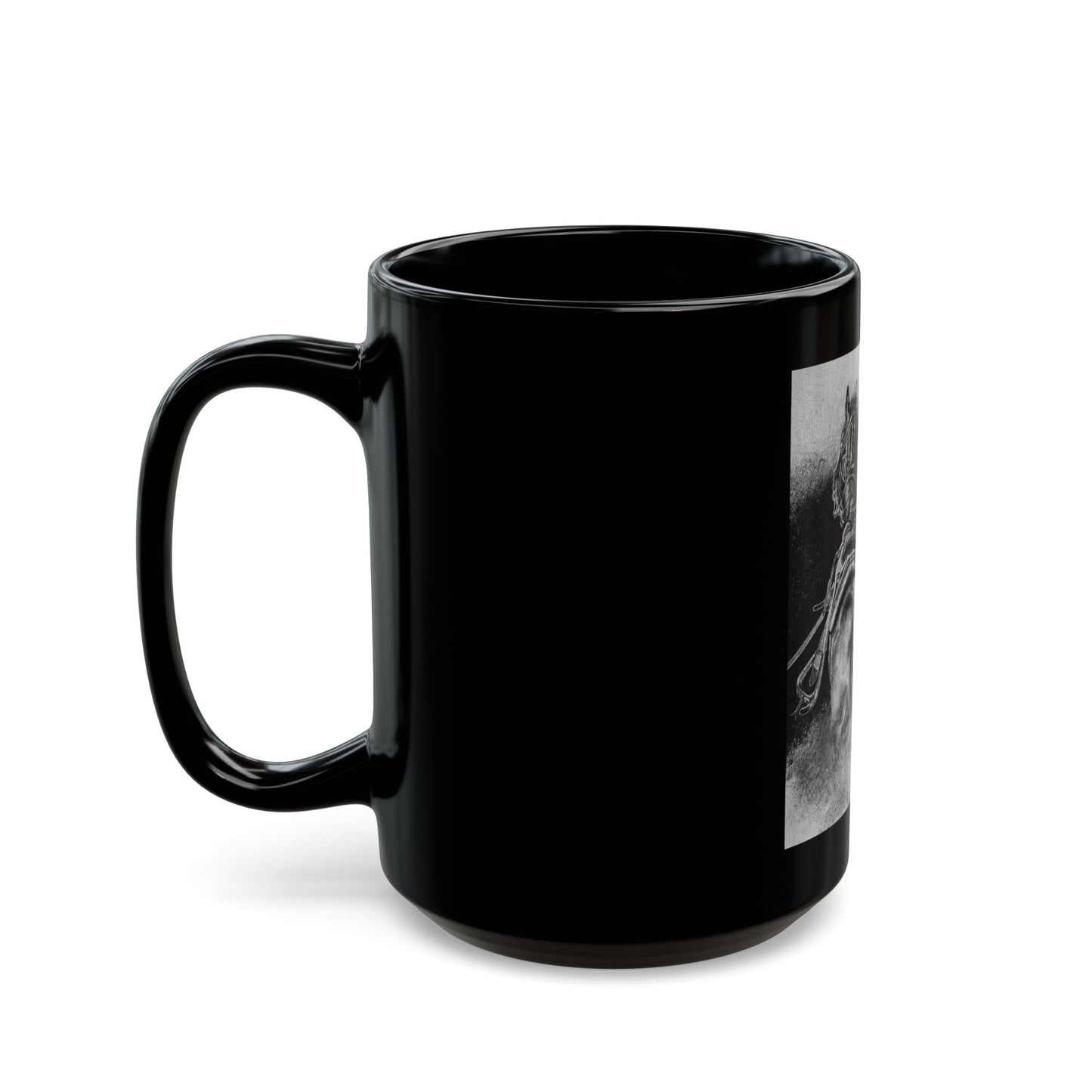 The Dismount. Steer Roper Black Mug