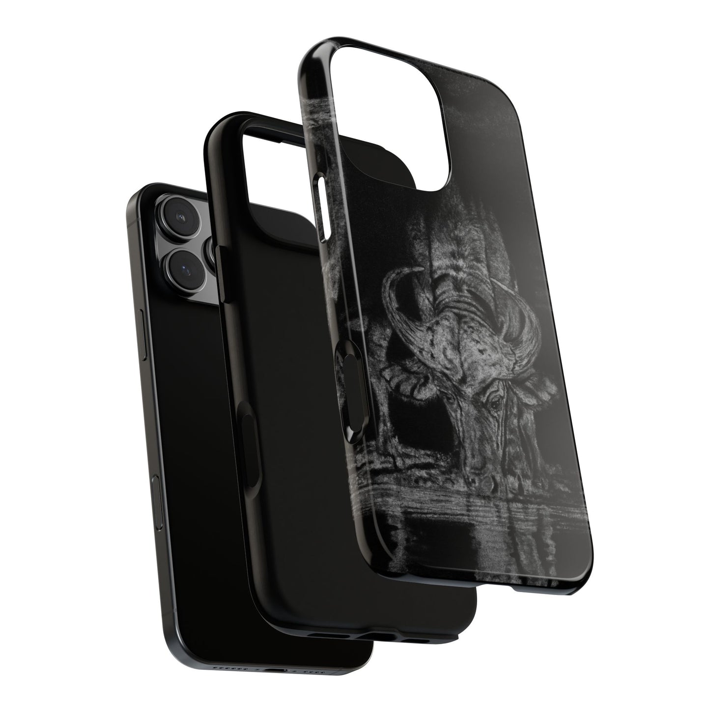 The Waterhole, Cape Buffalo Tough Phone Cases
