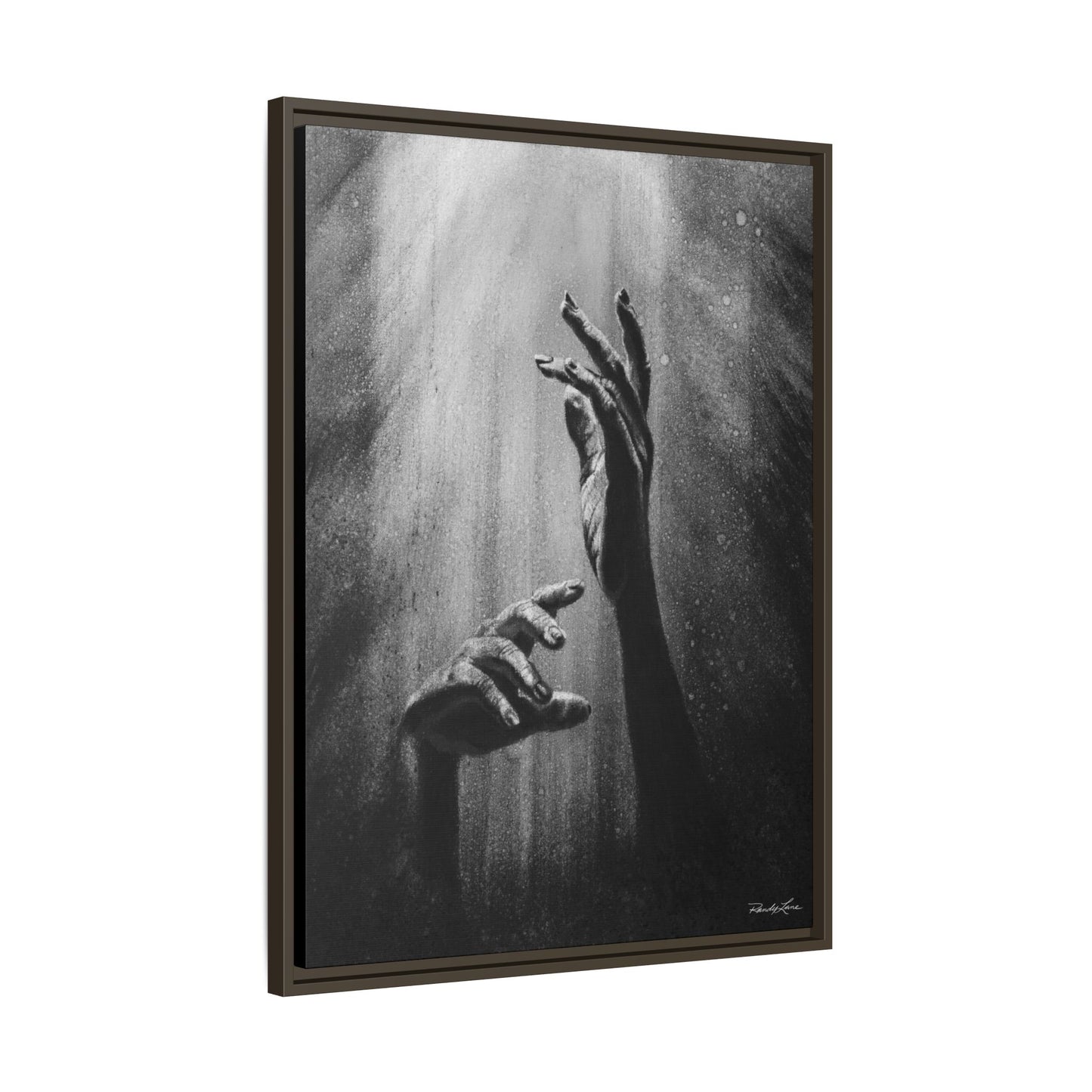 Divine Dance. Framed Stretched Matte Canvas Art Print
