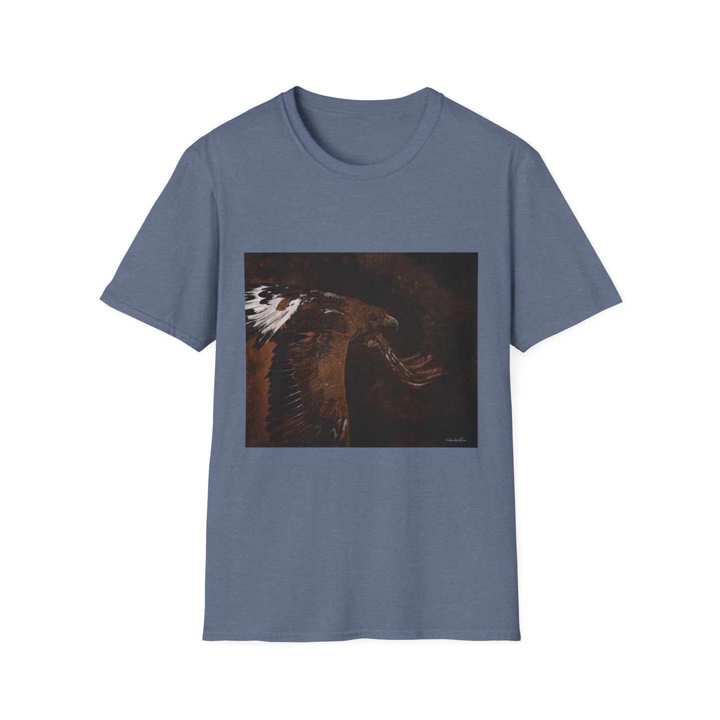 Golden Flight, Golden Eagle Unisex T-Shirt, Softstyle Tee